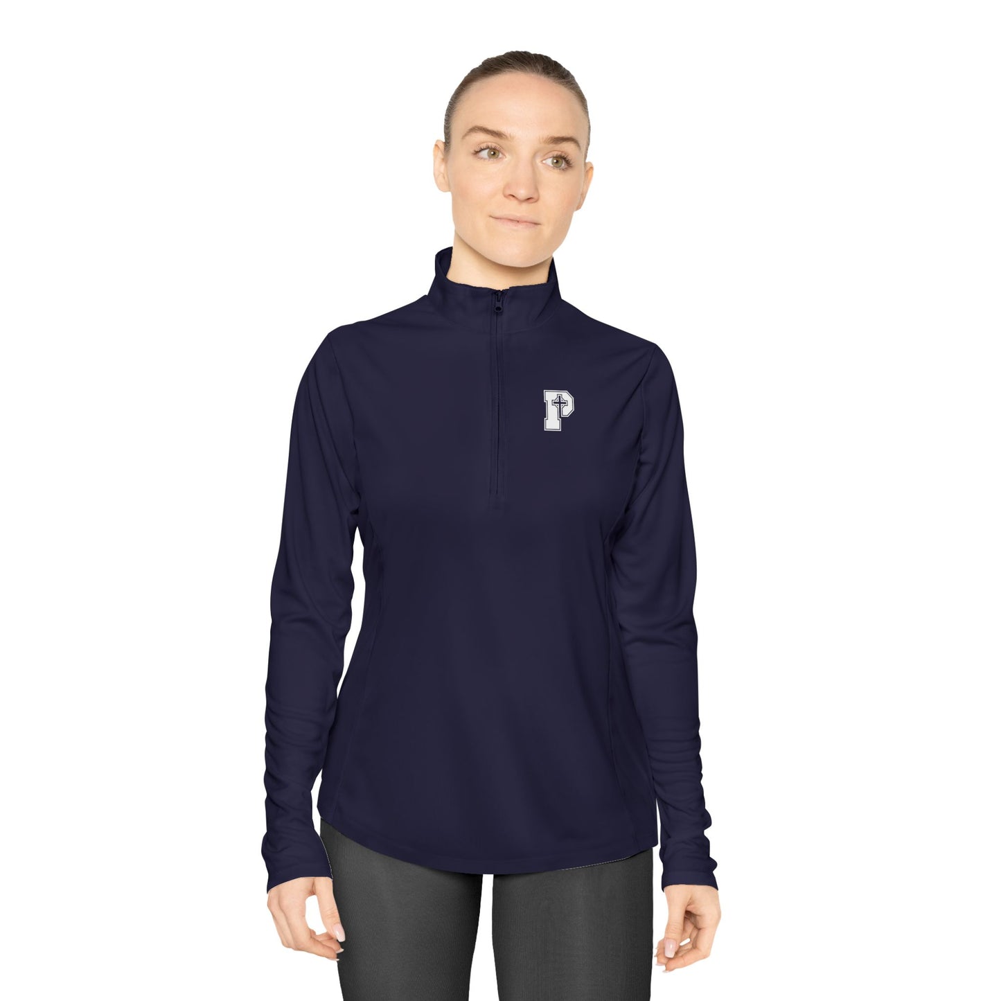 St Patricks Logo - Adult Ladies Quarter-Zip Pullover
