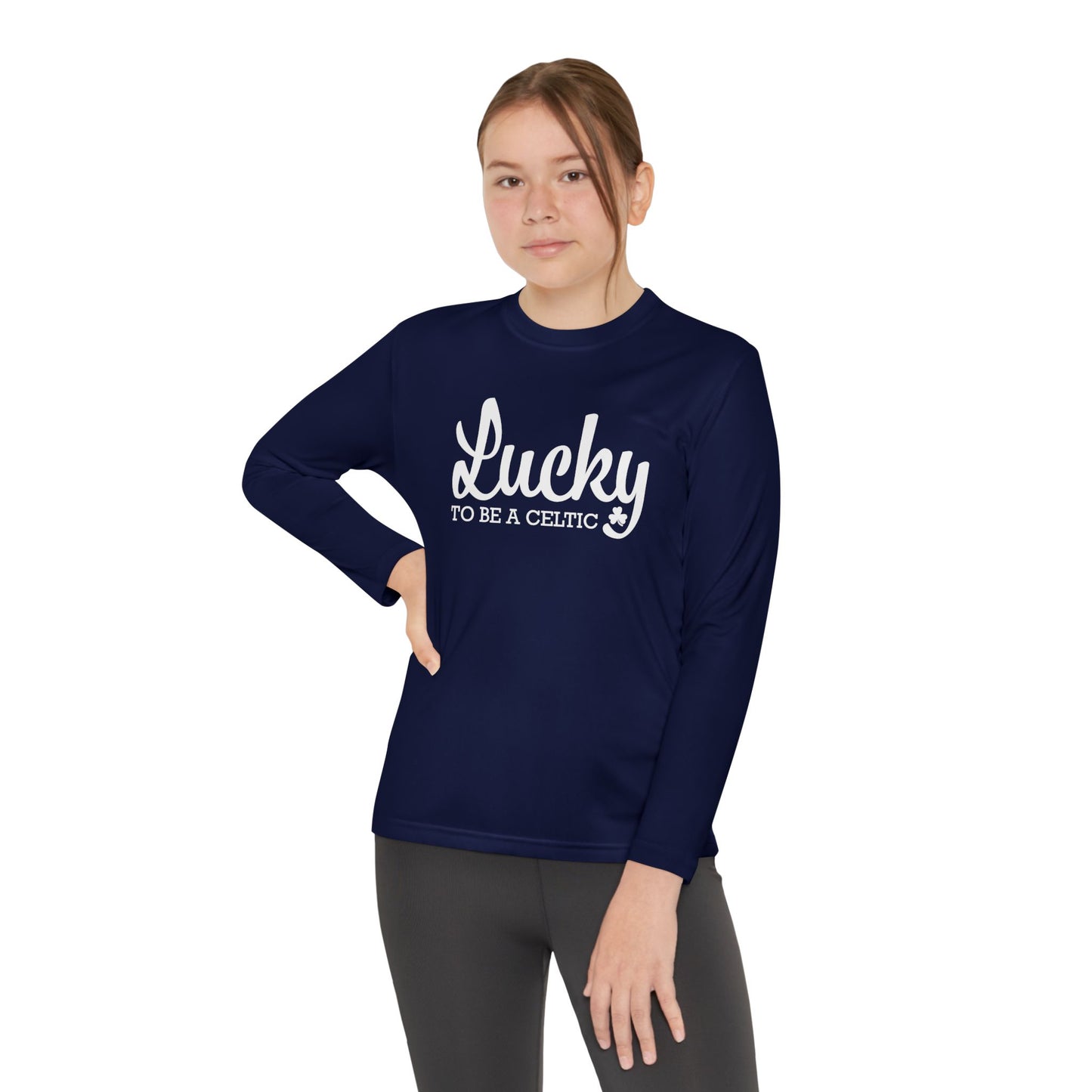 Lucky To Be A Celtic - Youth Long Sleeve Competitor Tee
