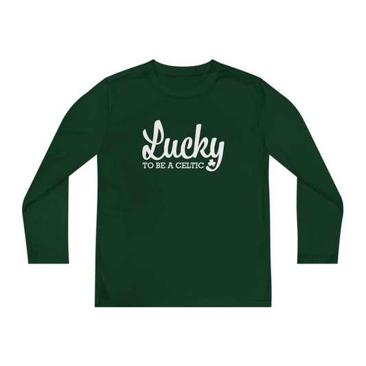 Lucky To Be A Celtic - Youth Long Sleeve Competitor Tee