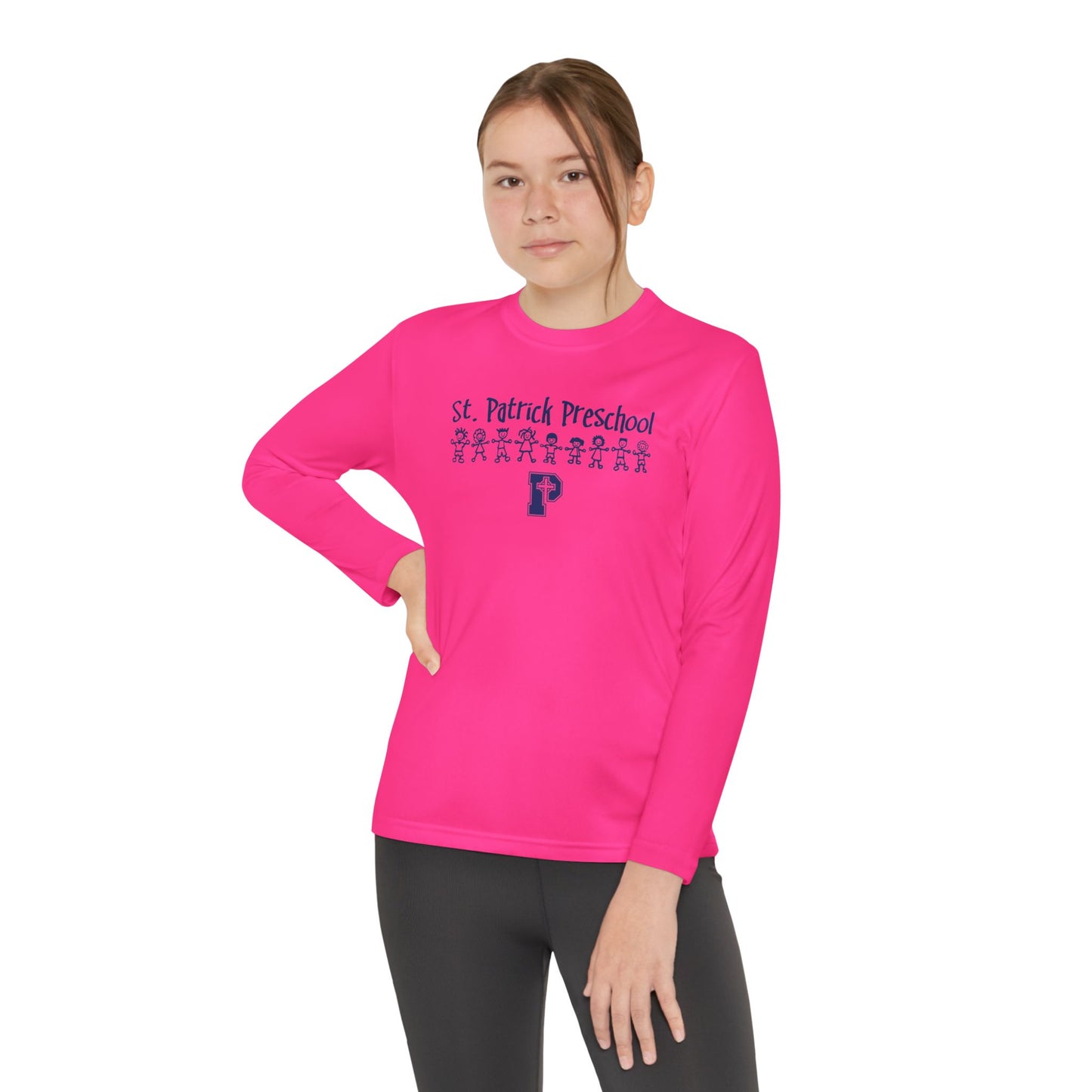 St. Patricks Preschool - Youth Long Sleeve Competitor Tee