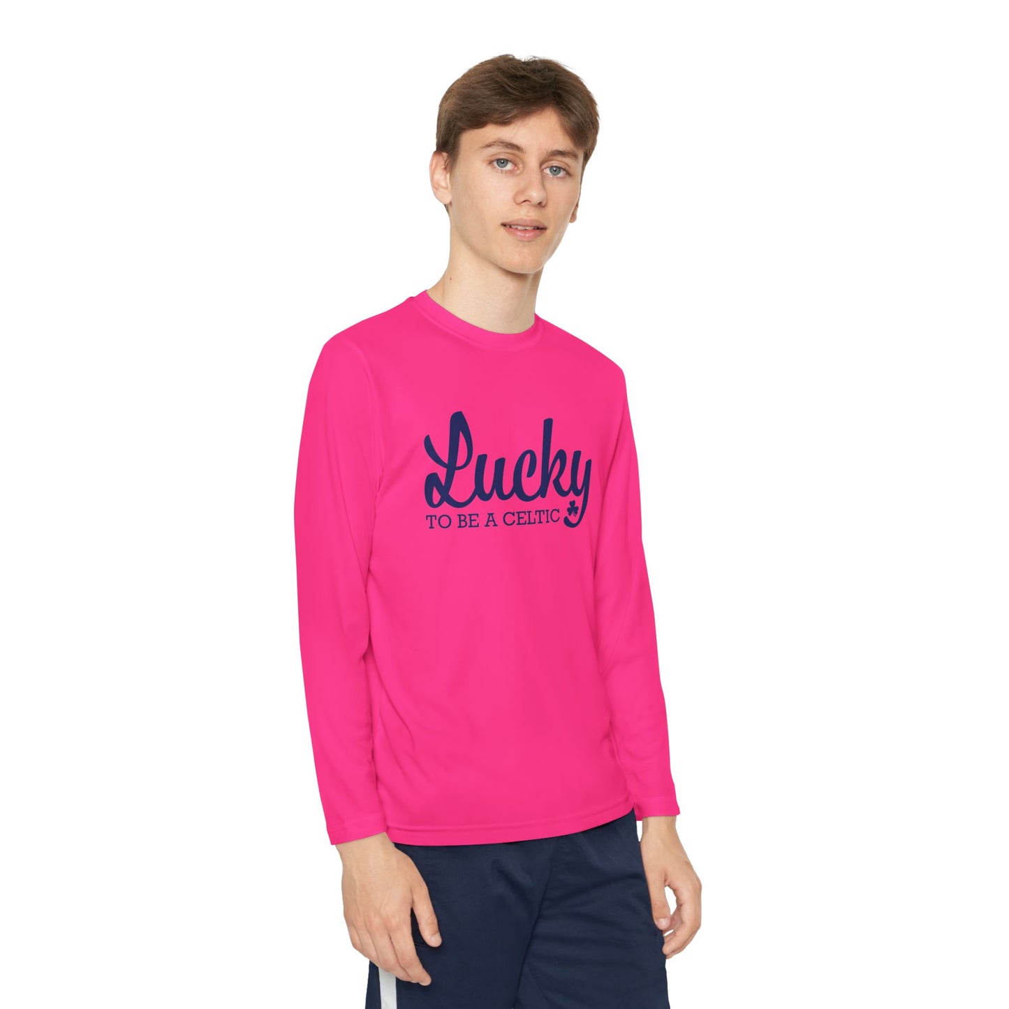 Lucky To Be A Celtic - Youth Long Sleeve Competitor Tee
