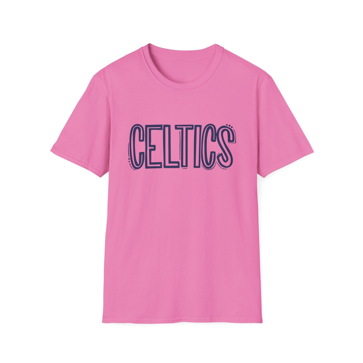 Celtics Sketch - Adult Cotton Softstyle T-Shirt