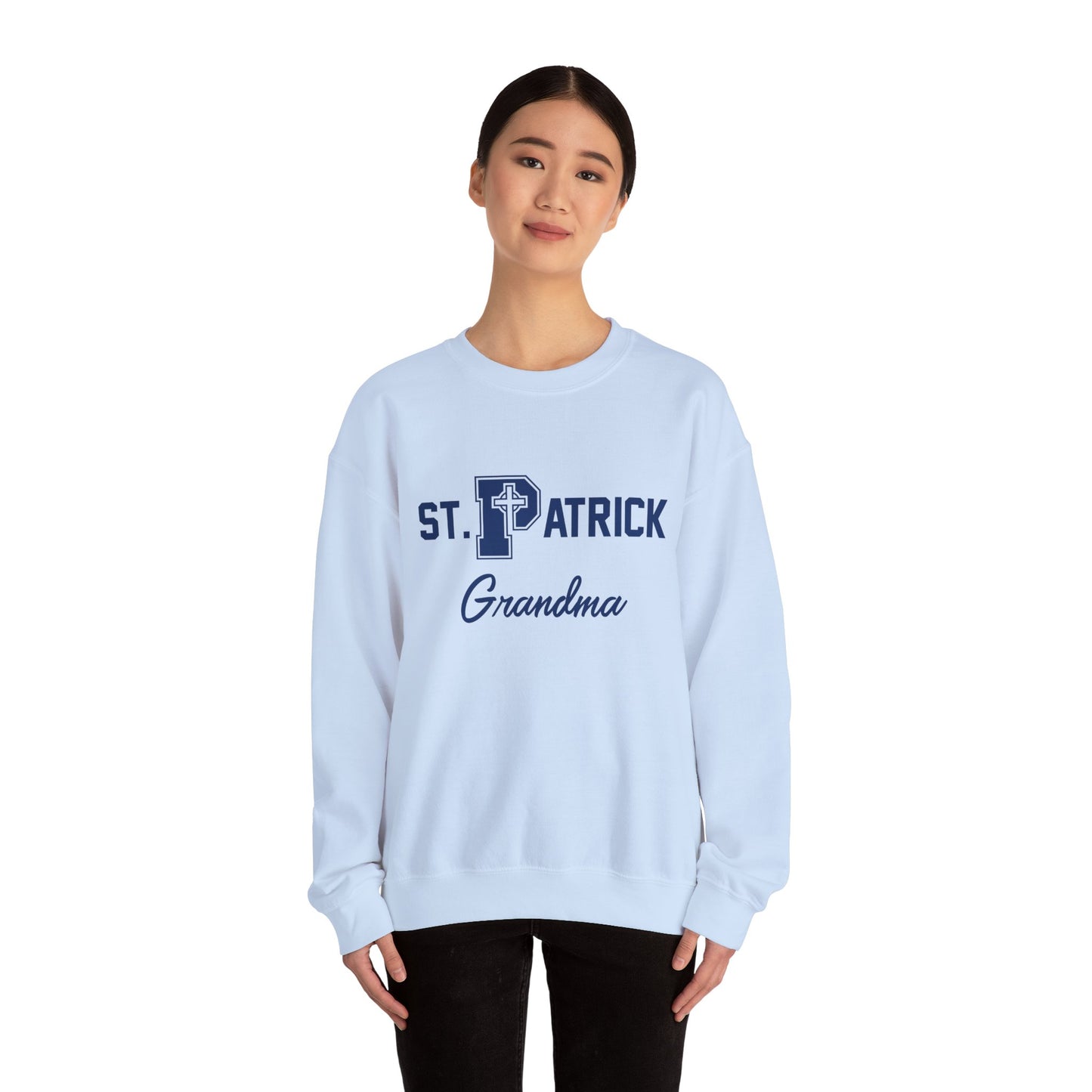 St Patrick Grandparent, Grandma - Adult Casual Crewneck Sweatshirt