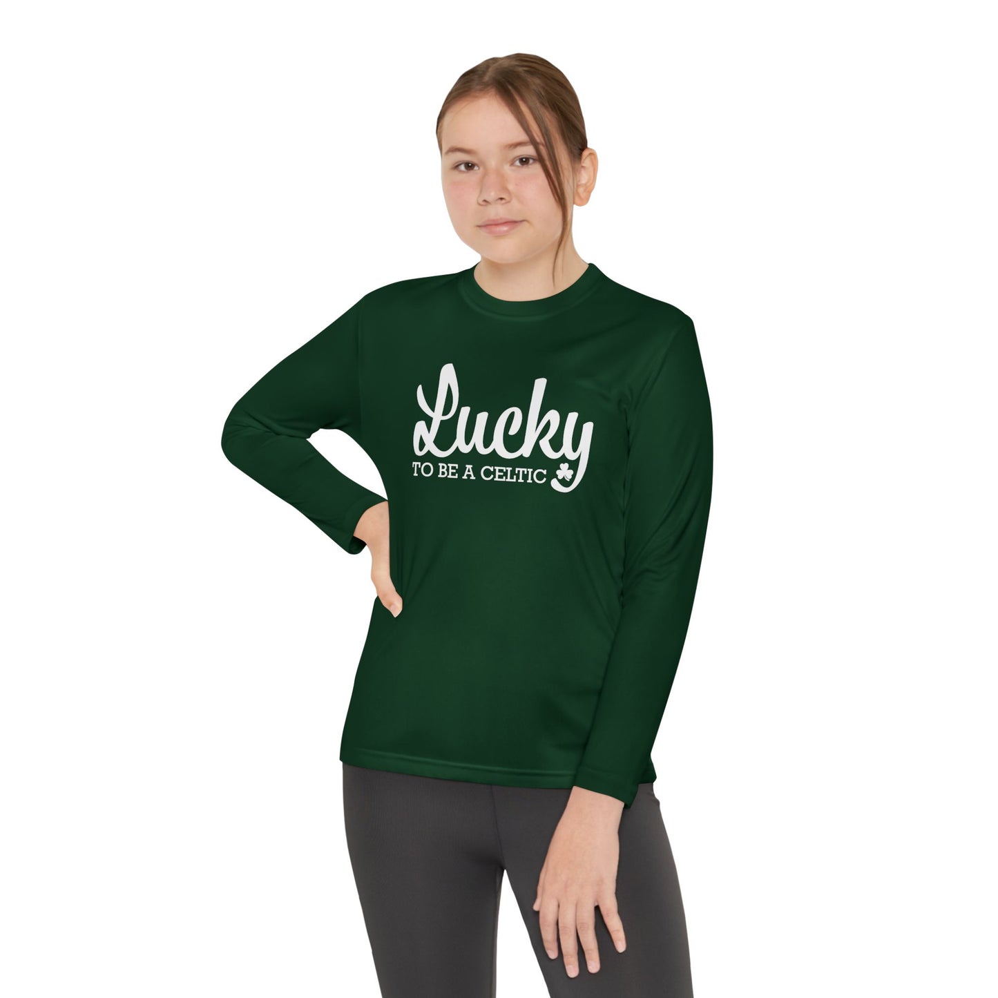 Lucky To Be A Celtic - Youth Long Sleeve Competitor Tee