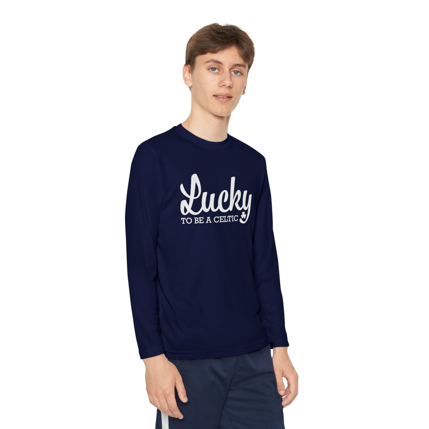 Lucky To Be A Celtic - Youth Long Sleeve Competitor Tee