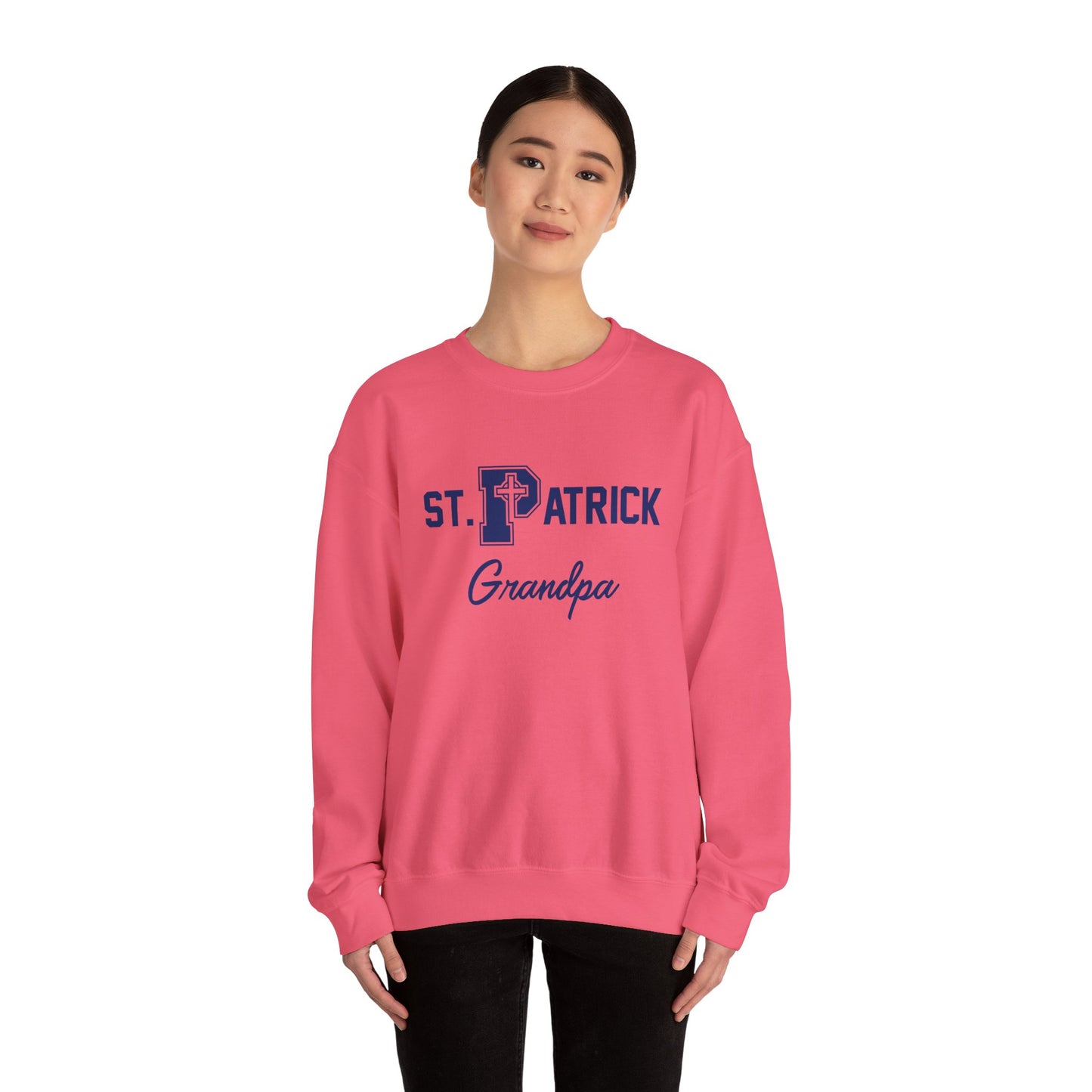 St Patrick Grandparent, Grandpa - Adult Casual Crewneck Sweatshirt