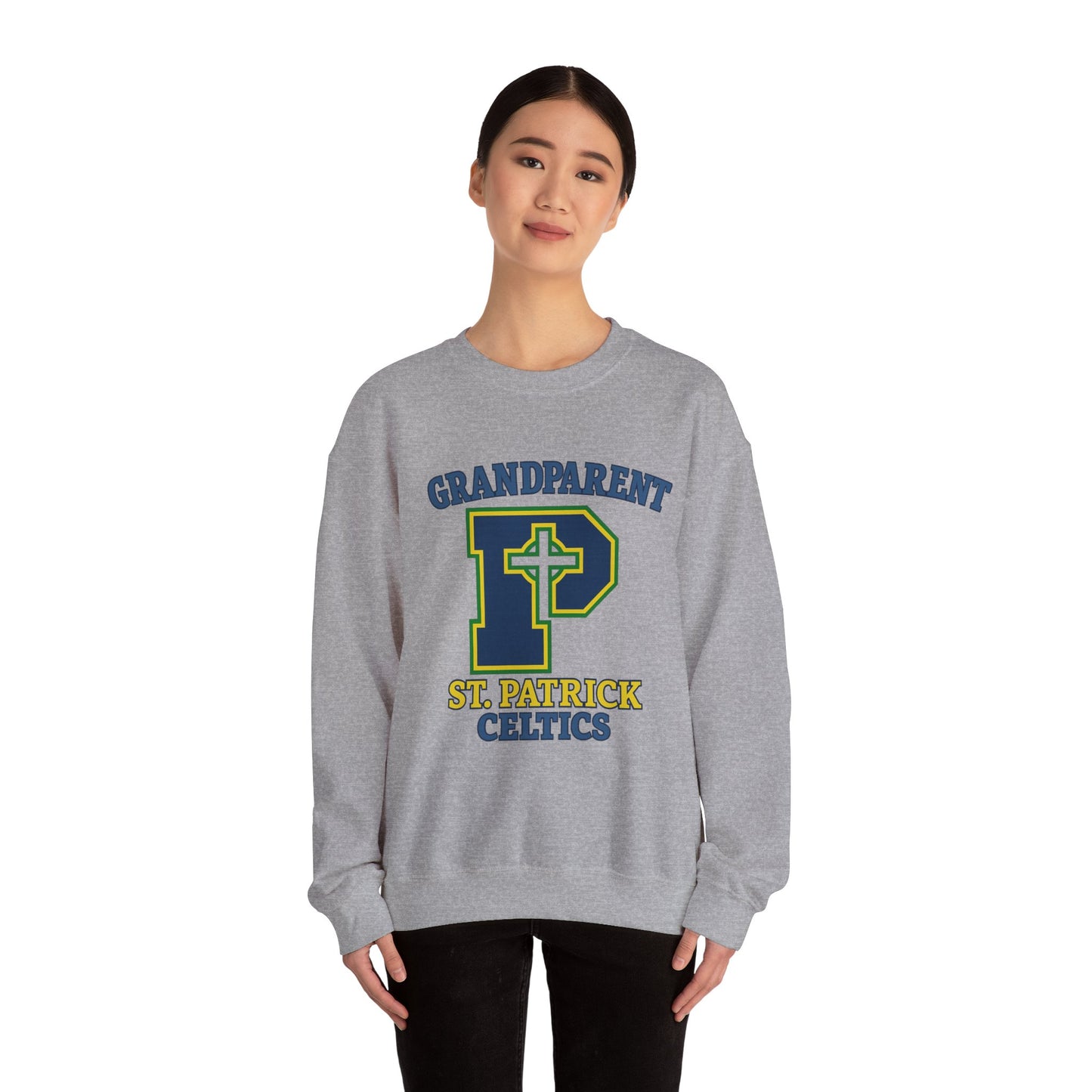 Grandparent P - Adult Casual Crewneck Sweatshirt
