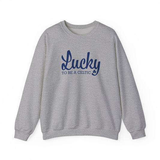 Lucky To Be A Celtic - Adult Casual Crewneck Sweatshirt