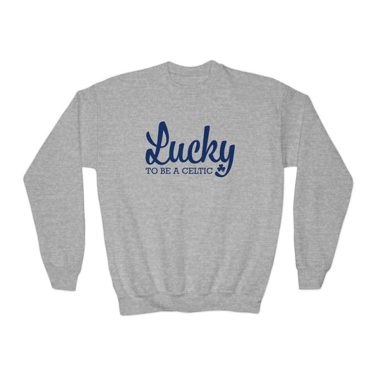 Lucky To Be A Celtic - Youth Crewneck Sweatshirt