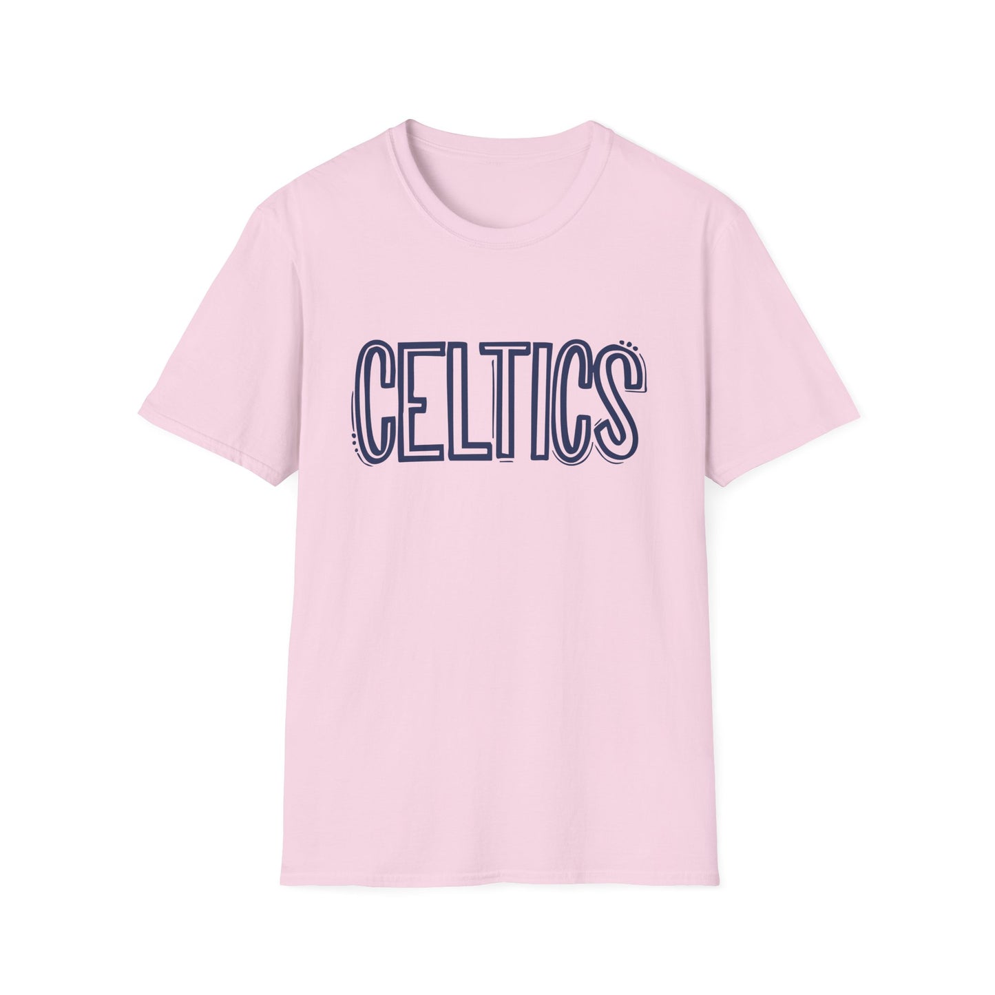 Celtics Sketch - Adult Cotton Softstyle T-Shirt