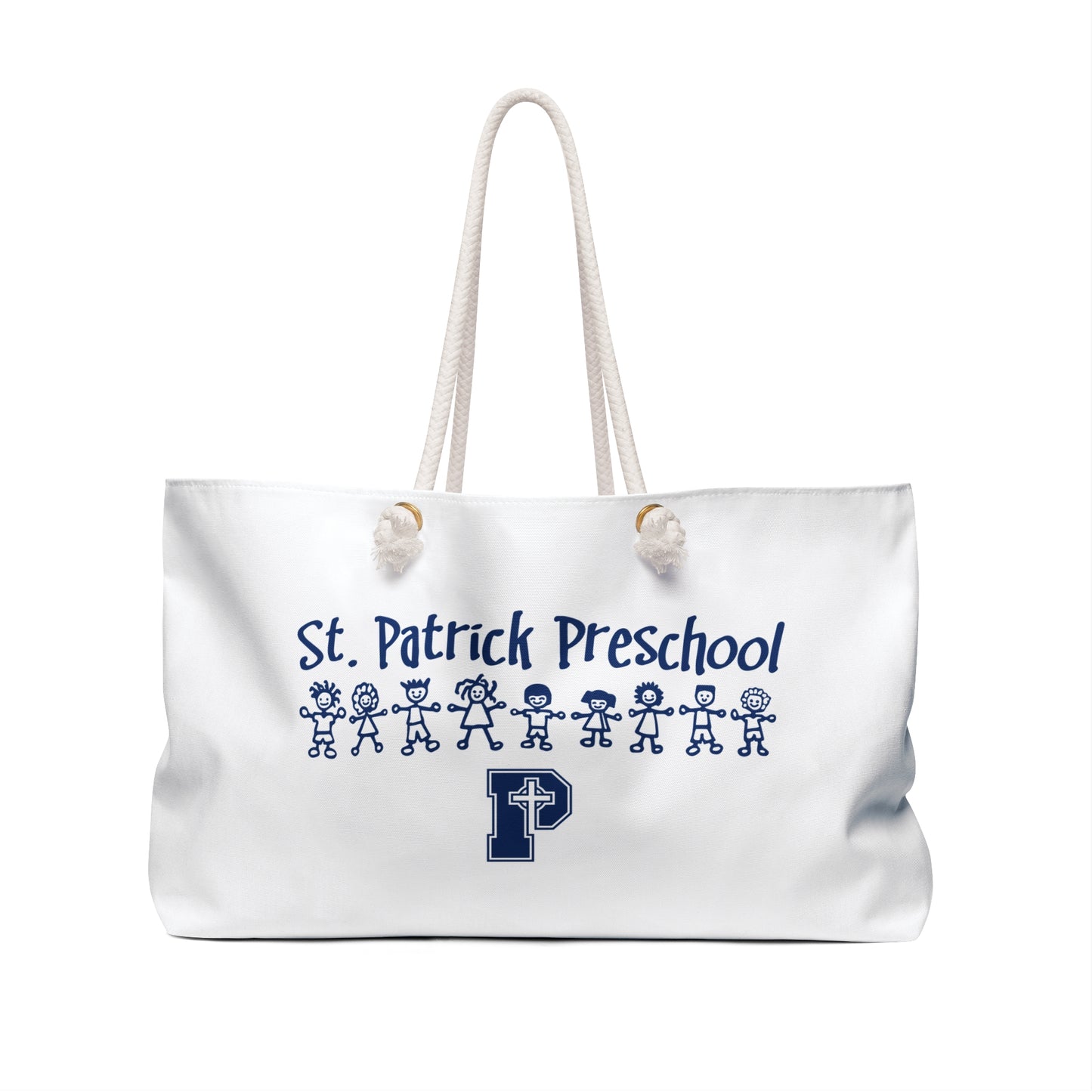 St Patricks Preschool - Weekender Bag White