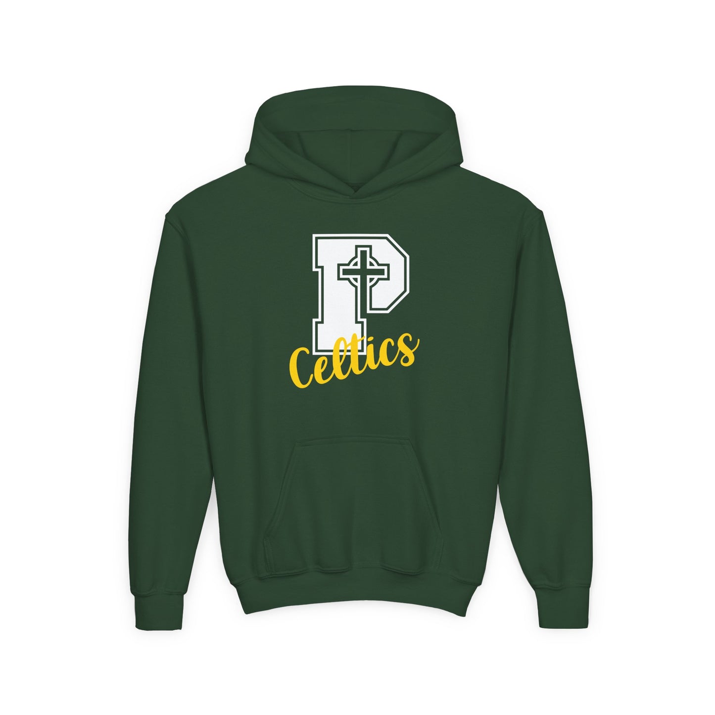 Celtics P - Youth Heavy Blend Hooded Sweatshirt