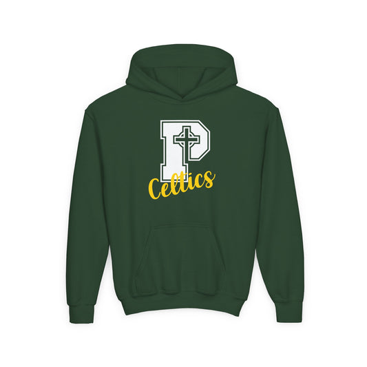 Celtics P - Youth Heavy Blend Hooded Sweatshirt