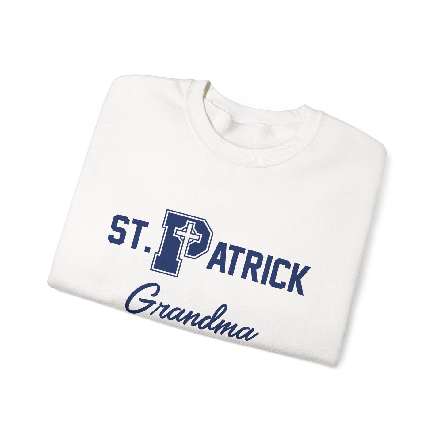 St Patrick Grandparent, Grandma - Adult Casual Crewneck Sweatshirt