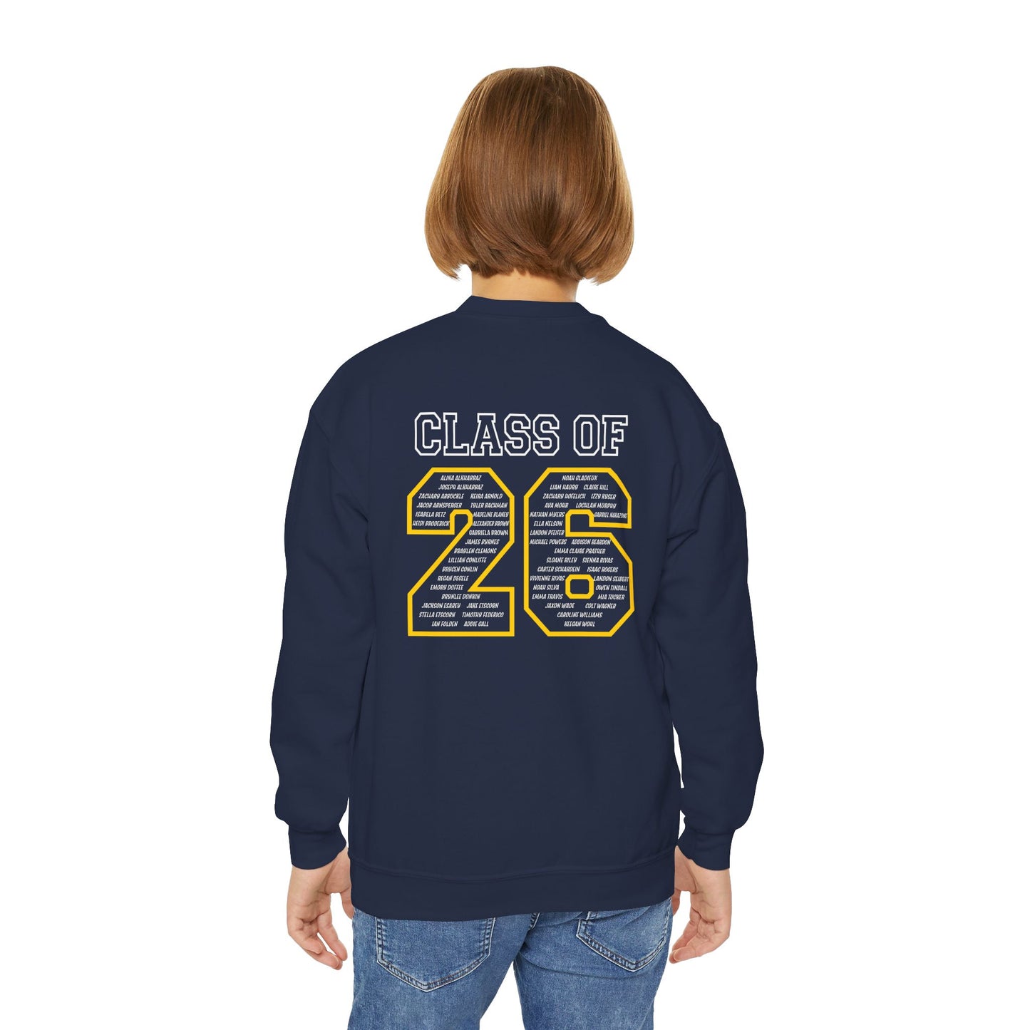 8th Grade Class of 2026 - Youth Crewneck Sweatshirt