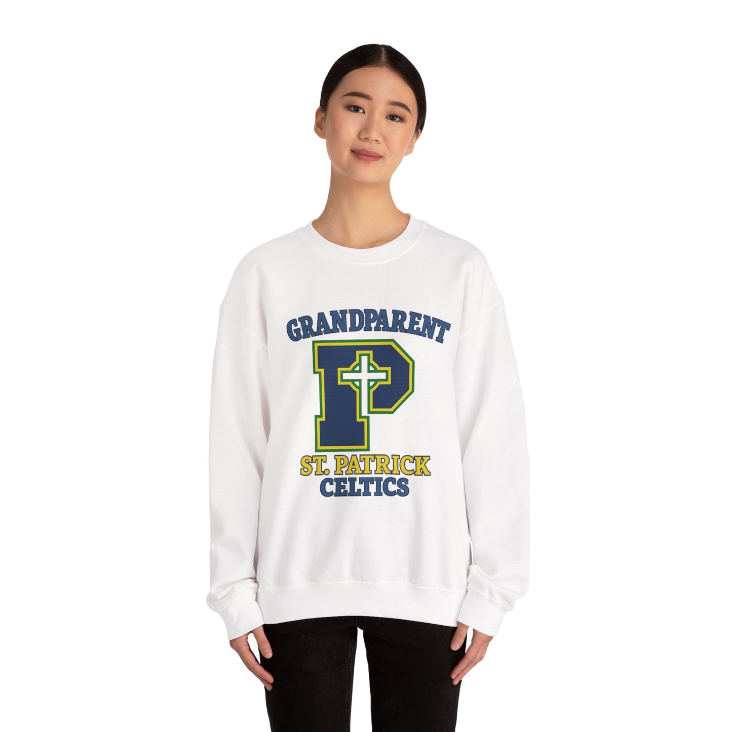 Grandparent P - Adult Casual Crewneck Sweatshirt