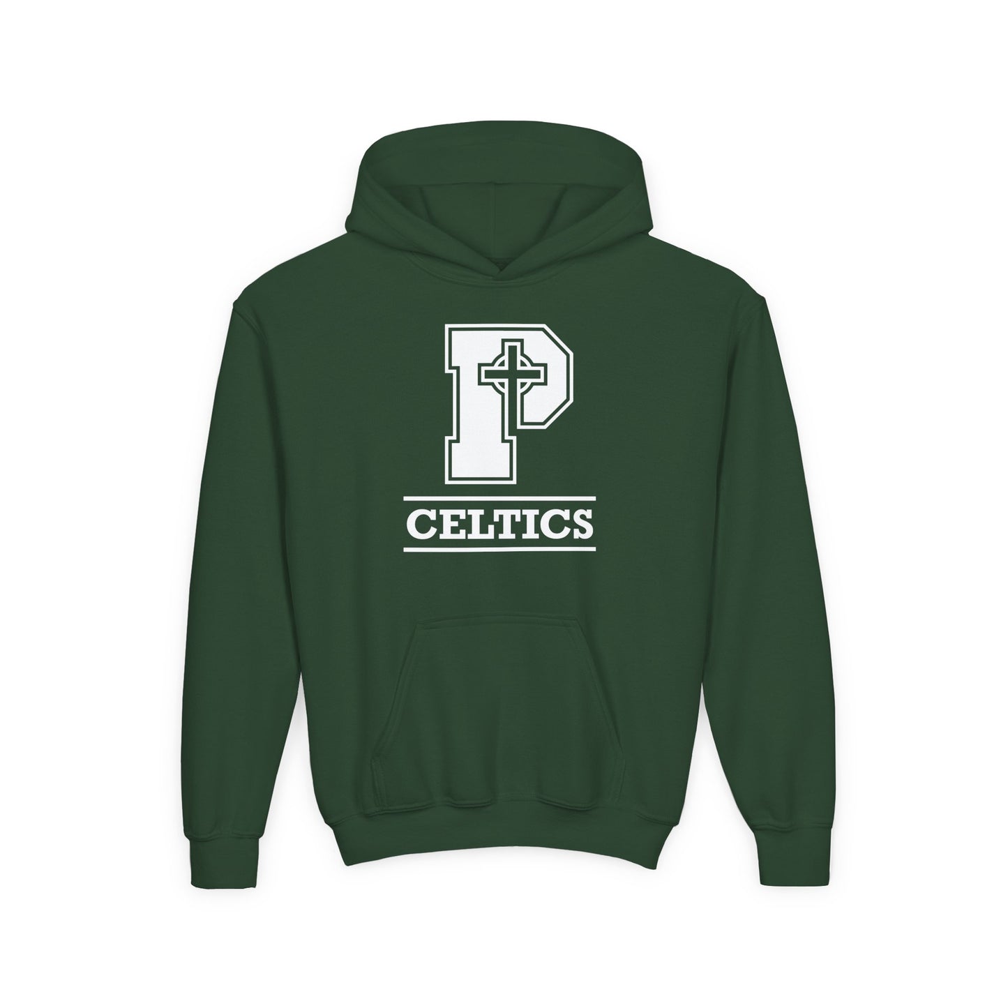 Celtics P - Youth Heavy Blend Hooded Sweatshirt