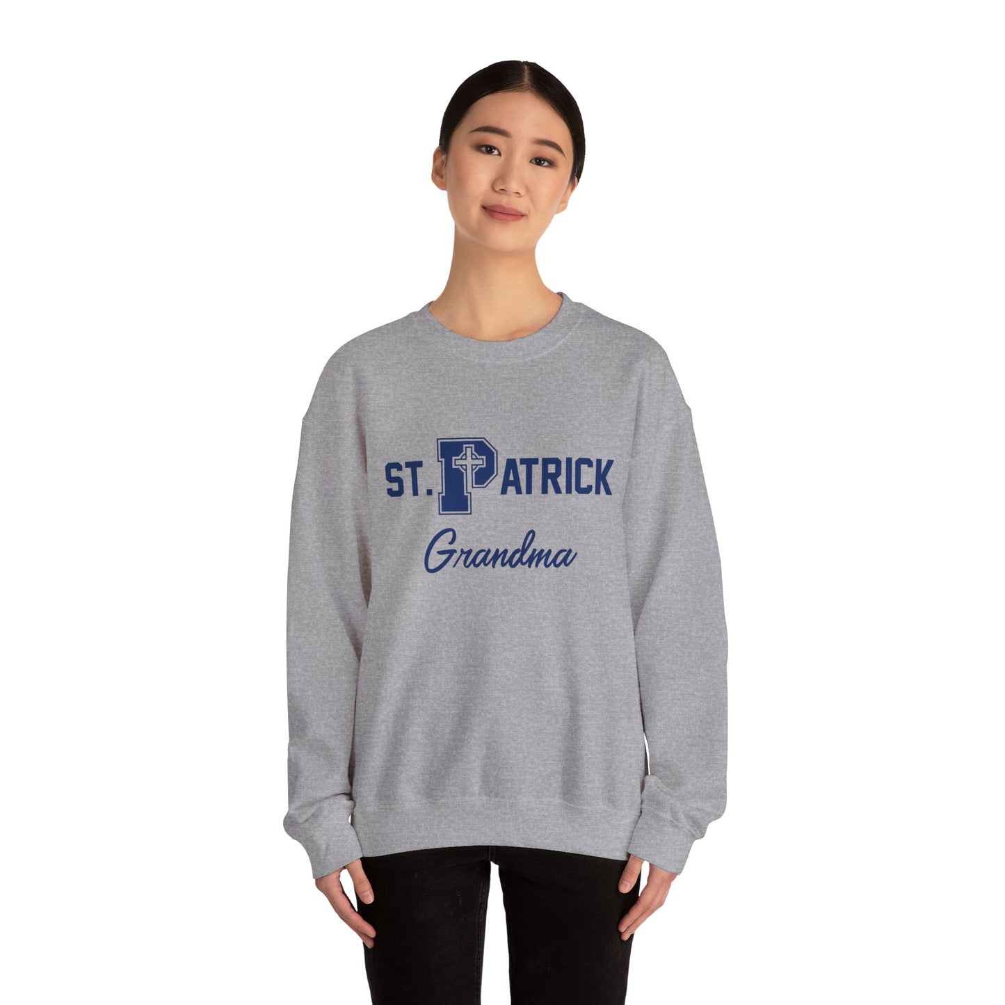 St Patrick Grandparent, Grandma - Adult Casual Crewneck Sweatshirt