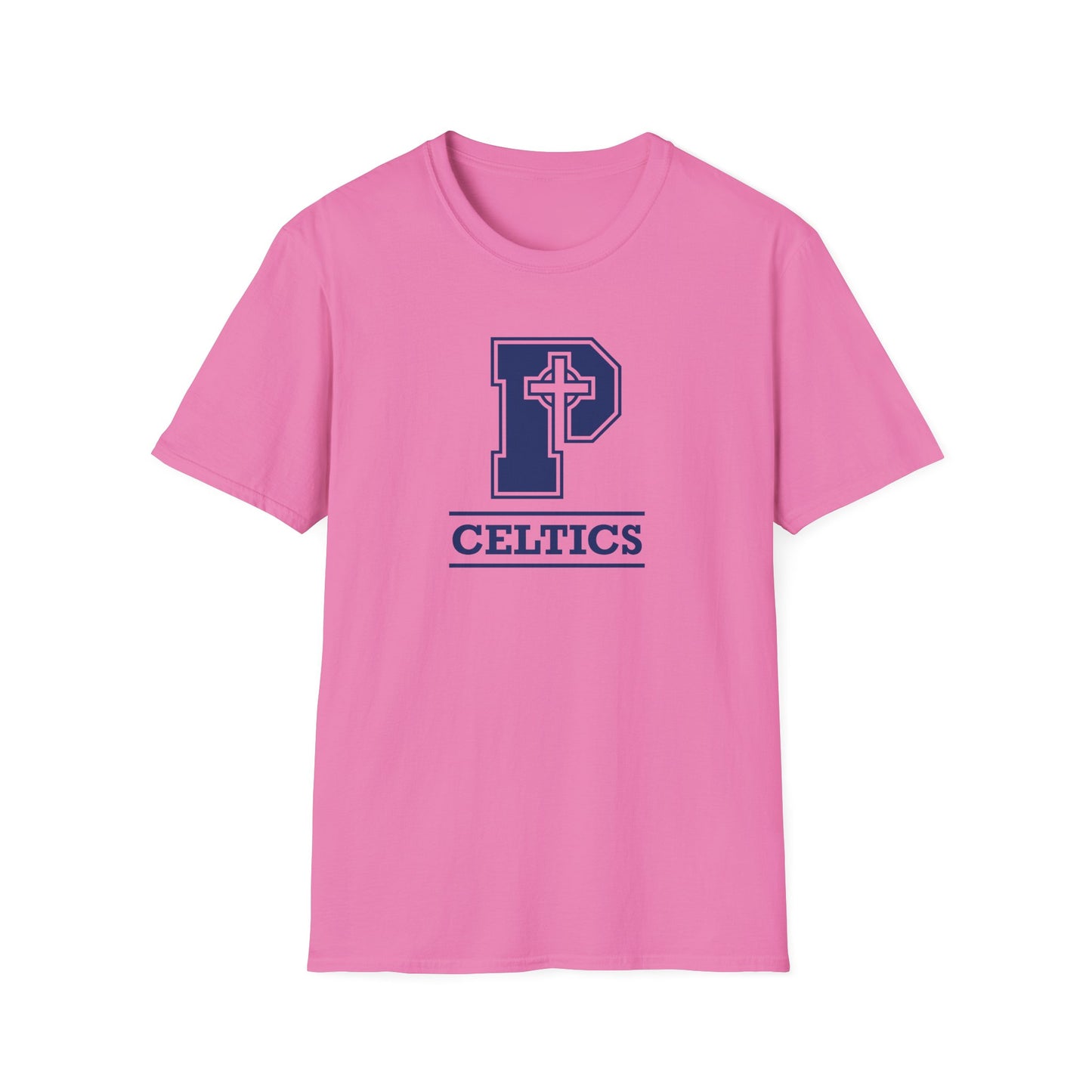Celtics P - Adult Cotton Softstyle T-Shirt