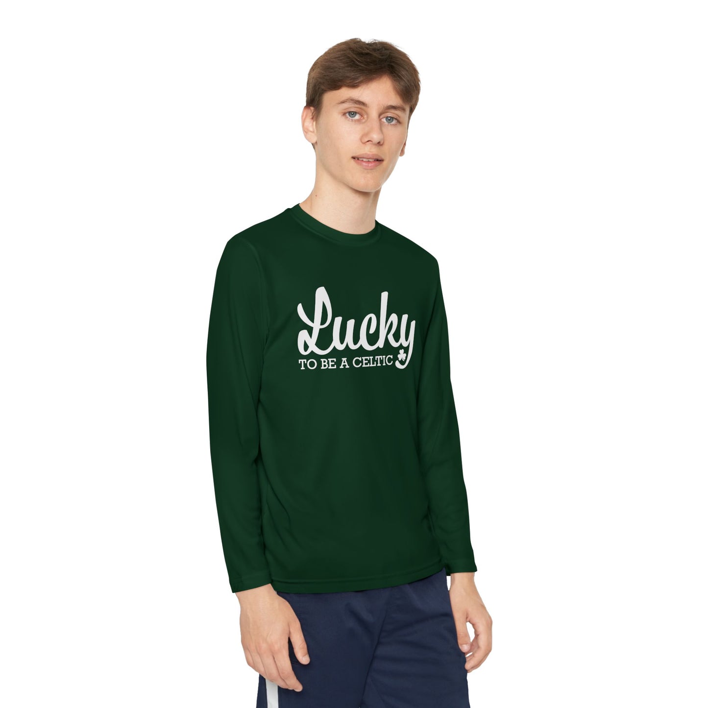 Lucky To Be A Celtic - Youth Long Sleeve Competitor Tee