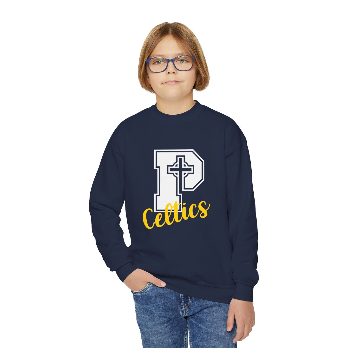 Celtics P - Youth Crewneck Sweatshirt