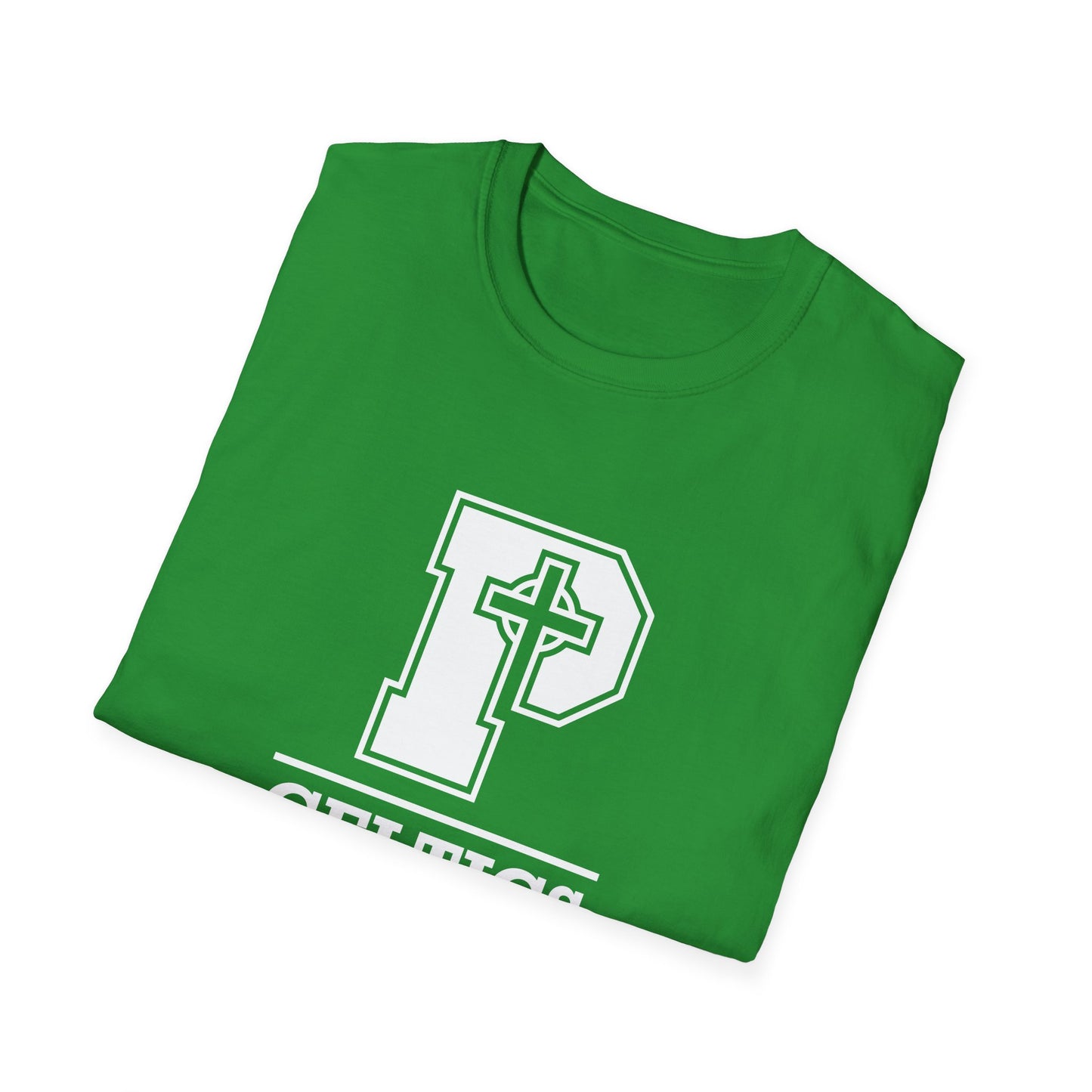Celtics P - Adult Cotton Softstyle T-Shirt