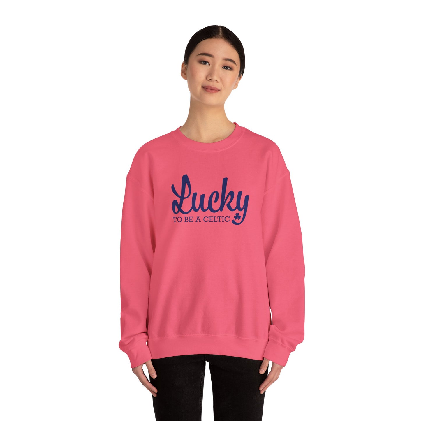Lucky To Be A Celtic - Adult Casual Crewneck Sweatshirt