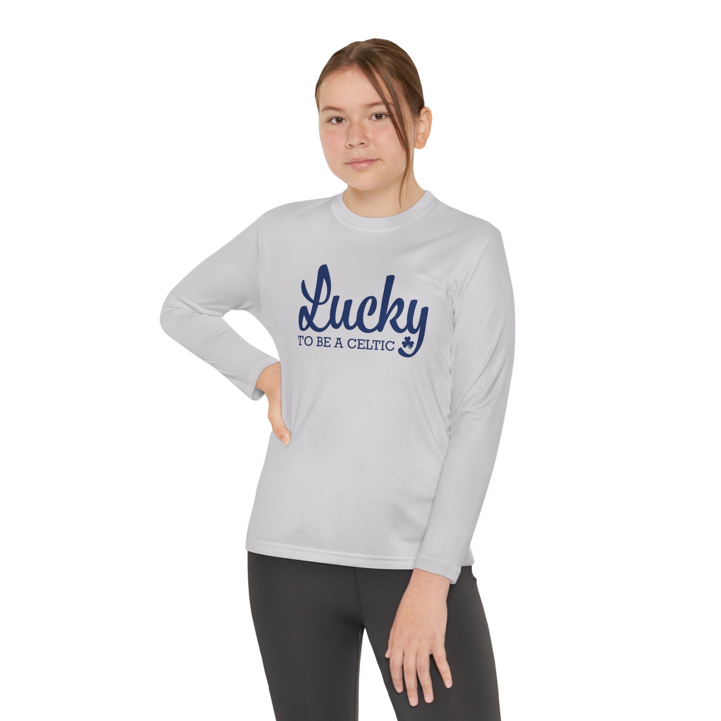 Lucky To Be A Celtic - Youth Long Sleeve Competitor Tee