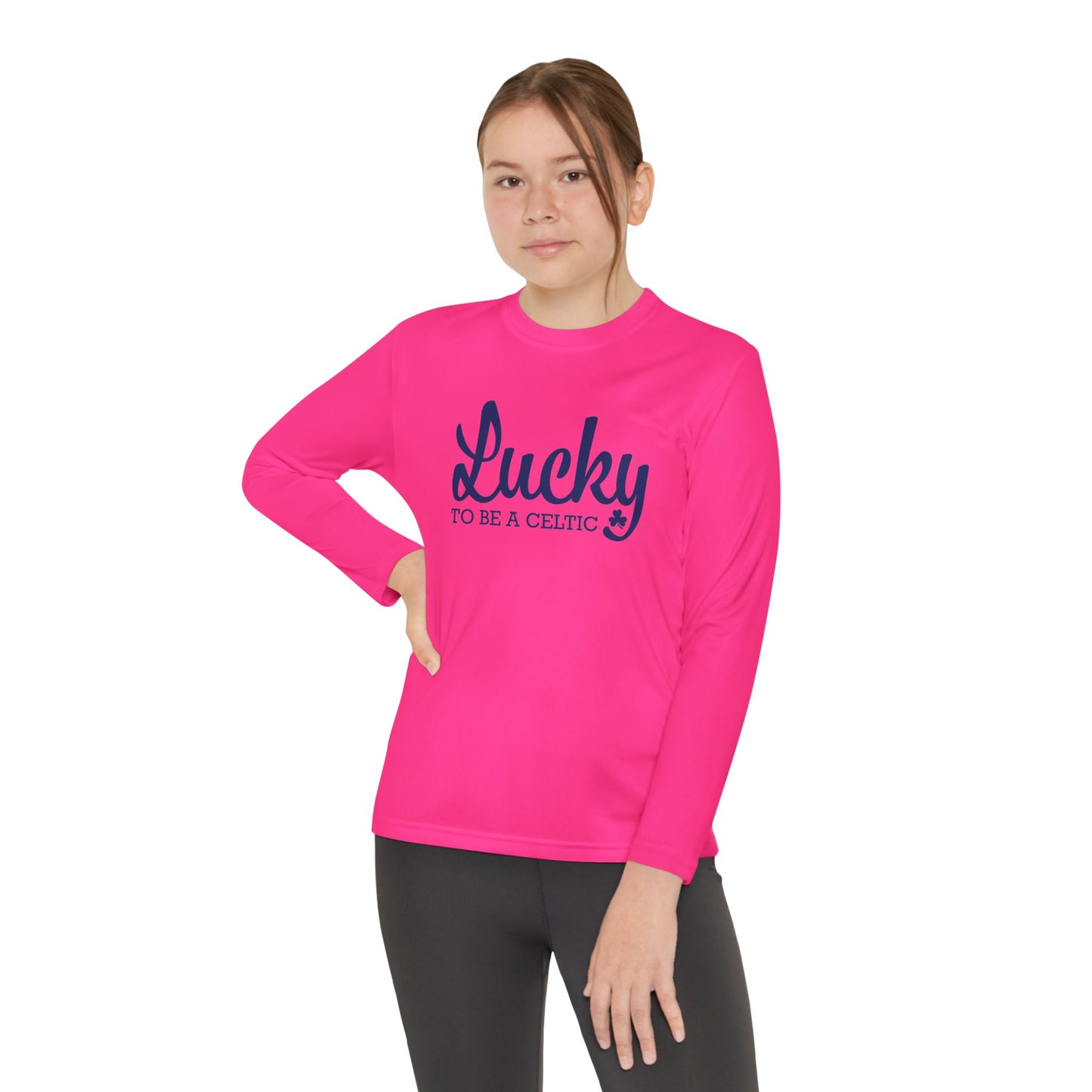 Lucky To Be A Celtic - Youth Long Sleeve Competitor Tee