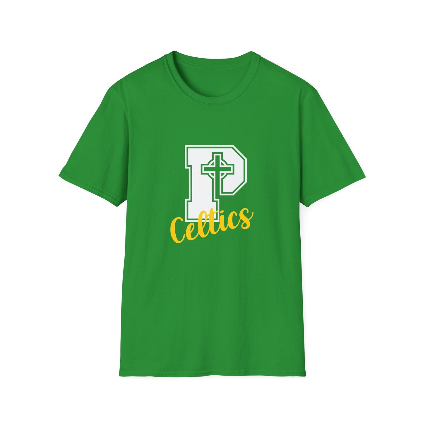 Celtics P - Adult Cotton Softstyle T-Shirt