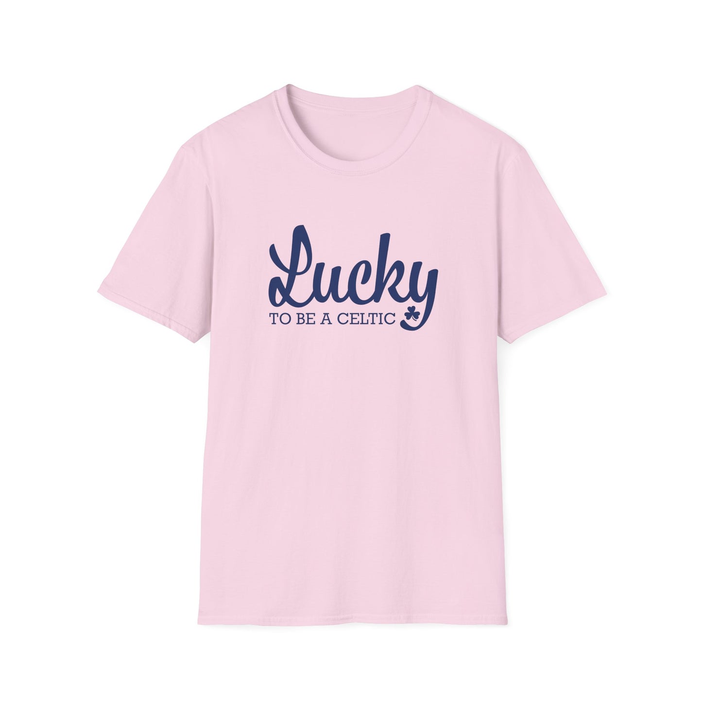 Lucky To Be A Celtic - Adult Cotton Softstyle T-Shirt