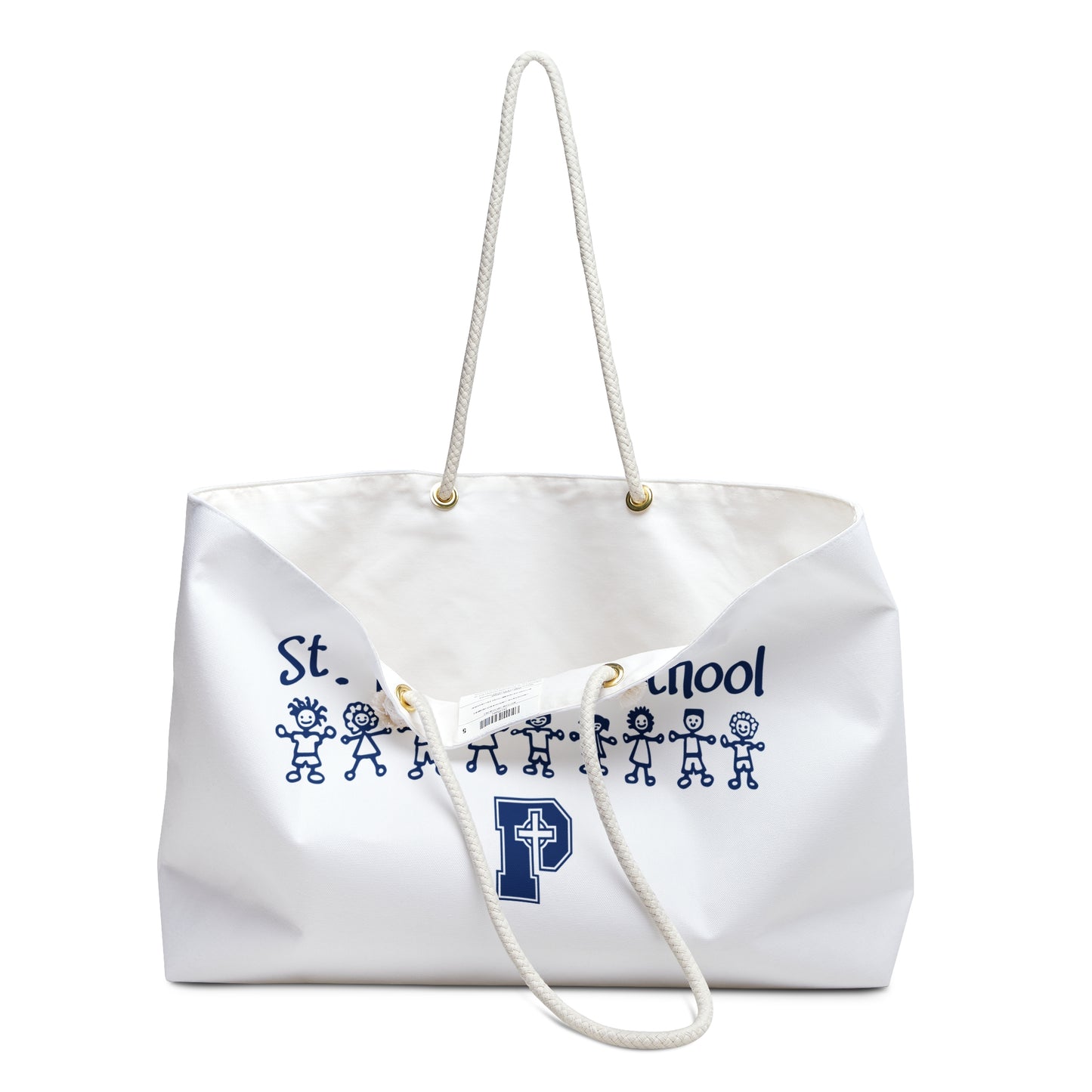 St Patricks Preschool - Weekender Bag White