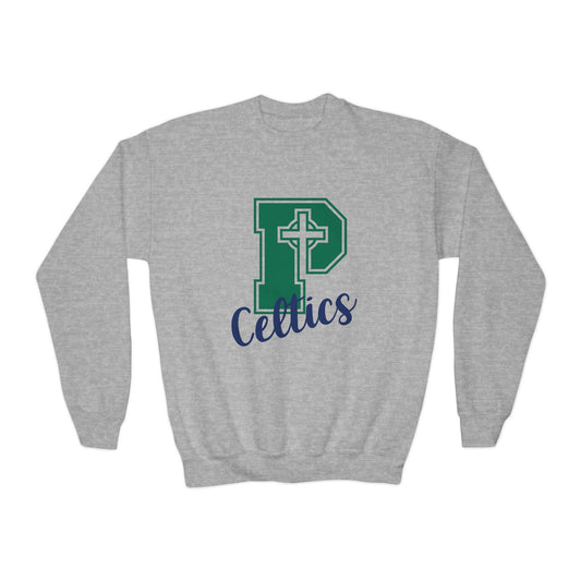 Celtics P - Youth Crewneck Sweatshirt