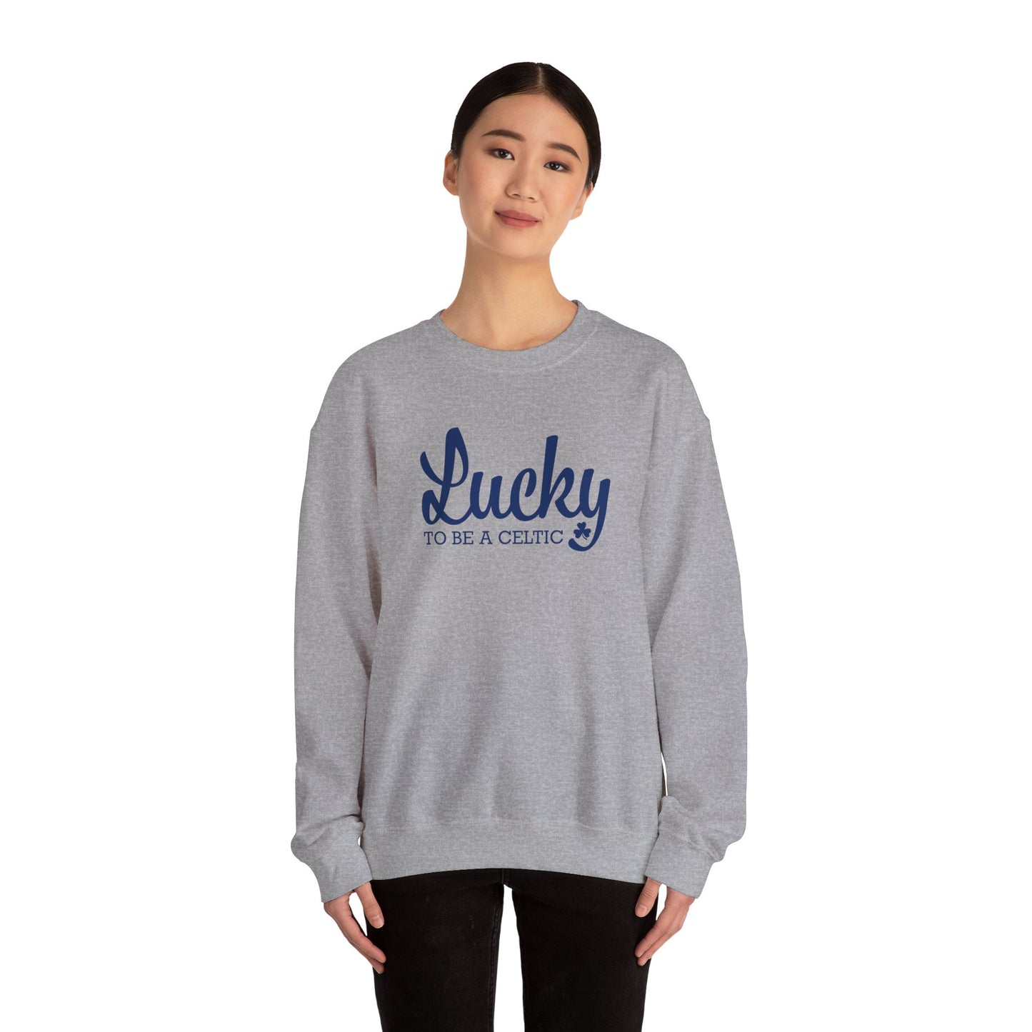 Lucky To Be A Celtic - Adult Casual Crewneck Sweatshirt