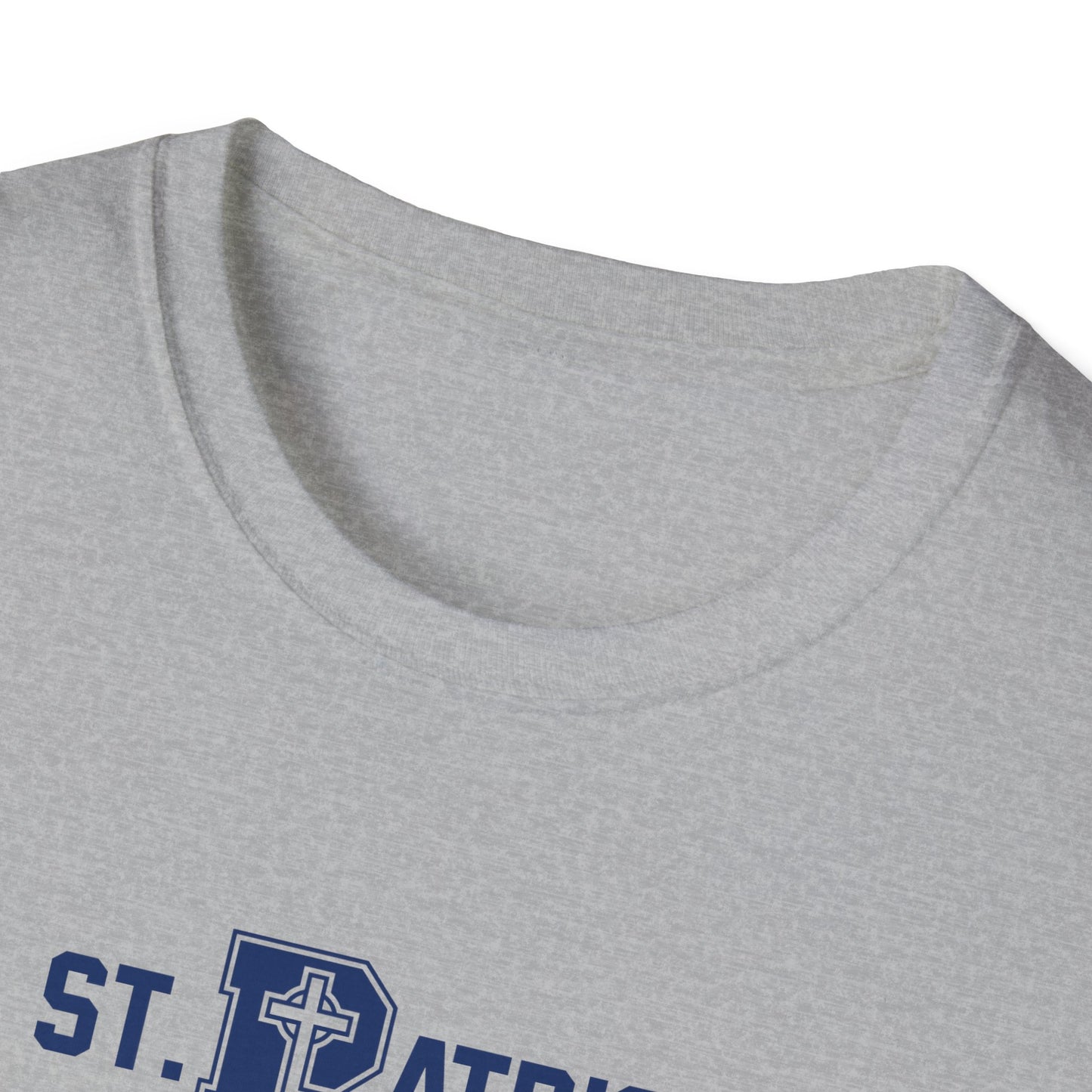 St Patrick Logo with Big Grandpa - Adult Cotton Softstyle T-Shirt