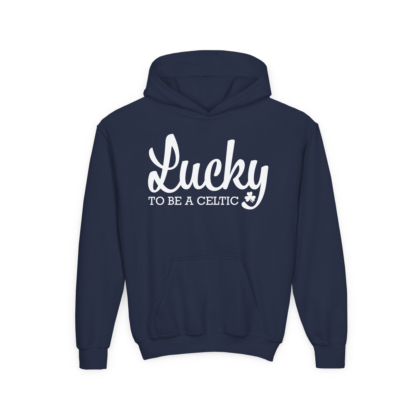 Lucky To Be A Celtic - Youth Heavy Blend Hooded Sweatshirt