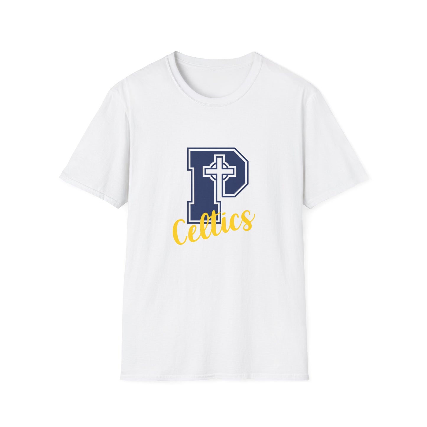 Celtics P - Adult Cotton Softstyle T-Shirt