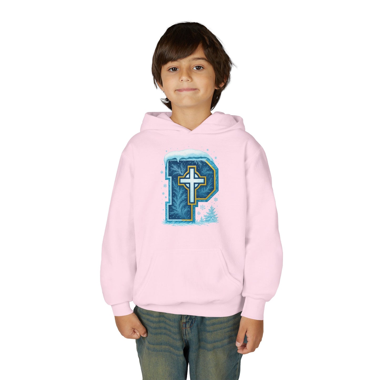 Snow P - Youth Heavy Blend Hooded Sweatshirt