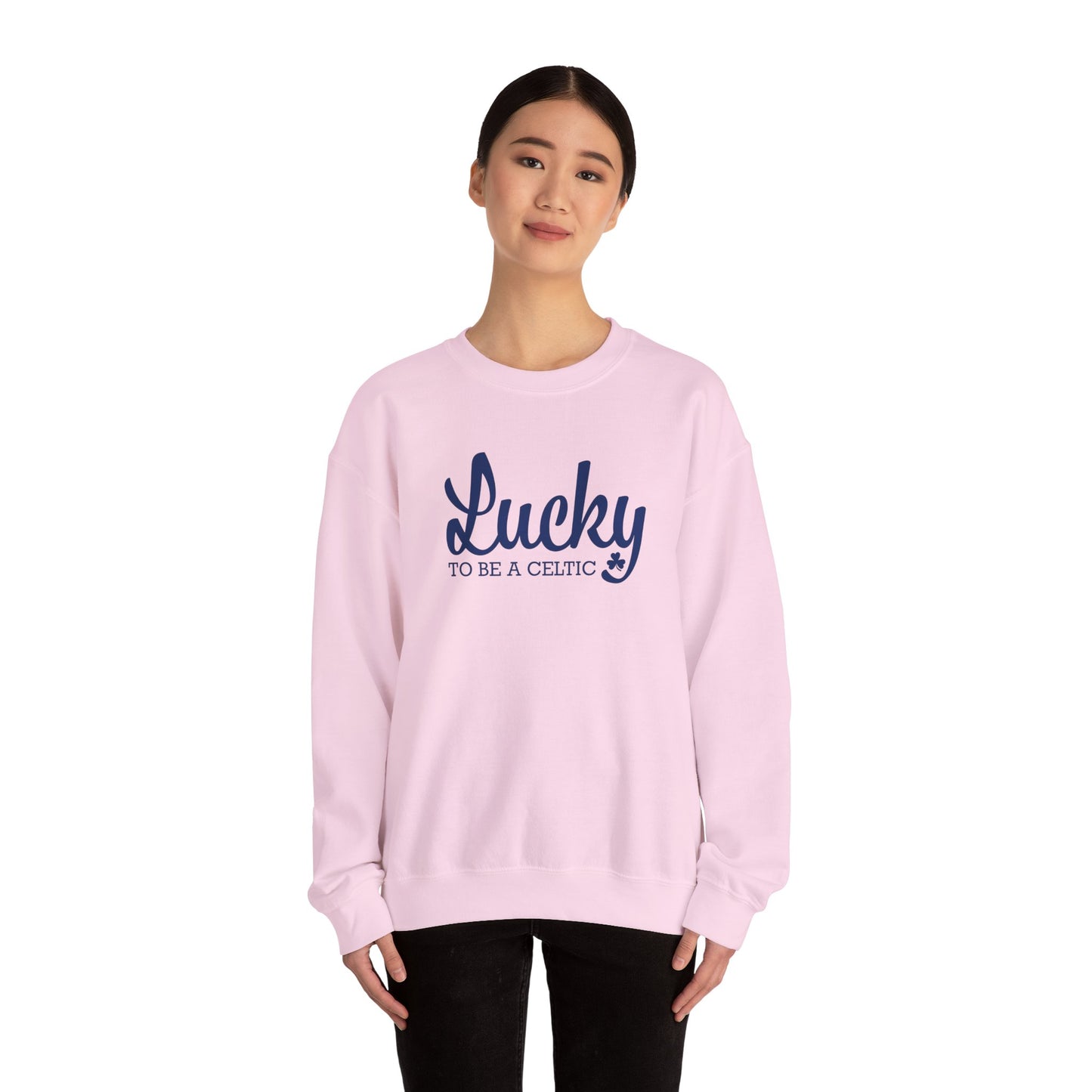 Lucky To Be A Celtic - Adult Casual Crewneck Sweatshirt