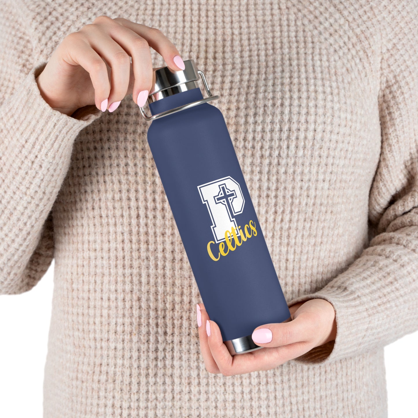 Celtics P - 22oz Insulated Water Bottle