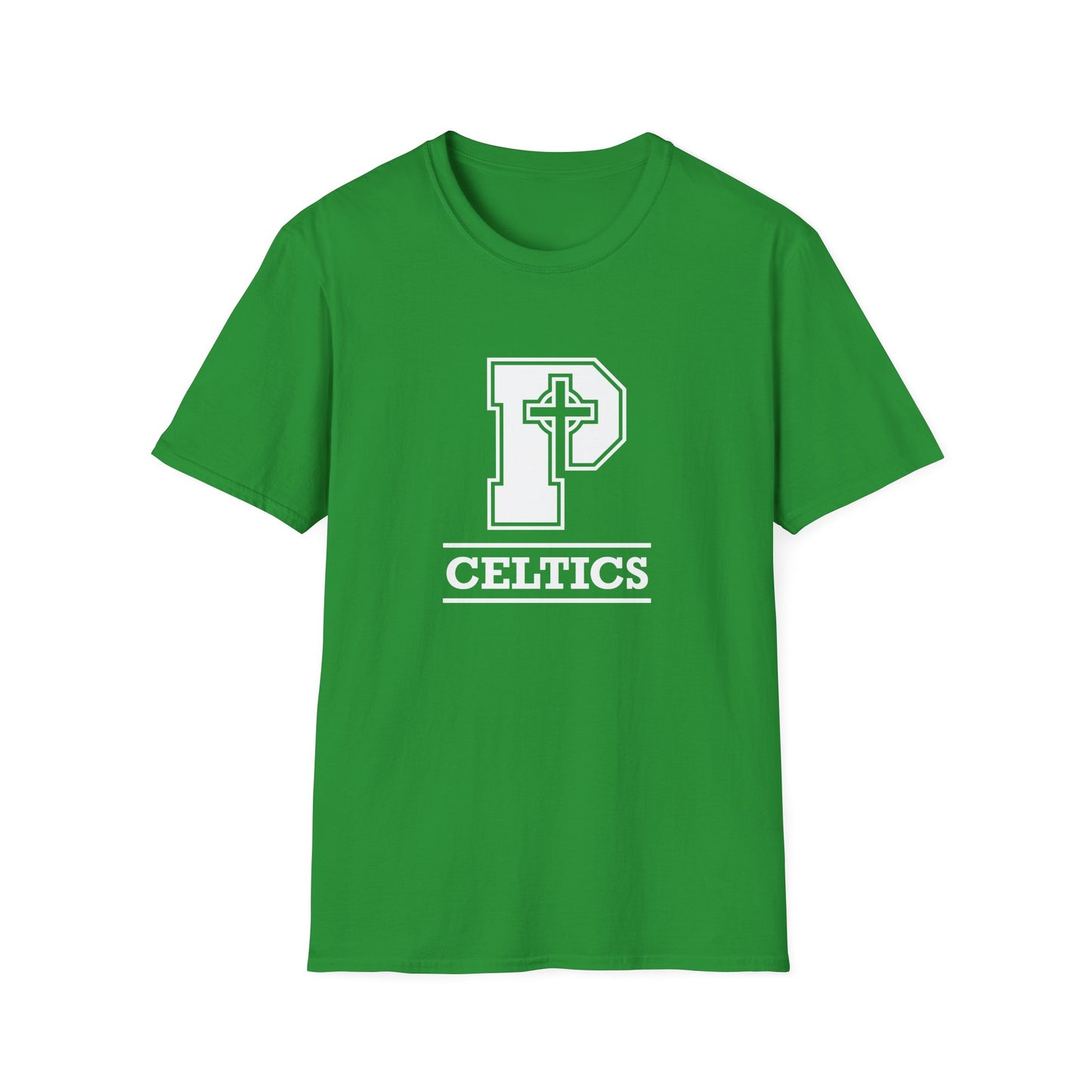 Celtics P - Adult Cotton Softstyle T-Shirt