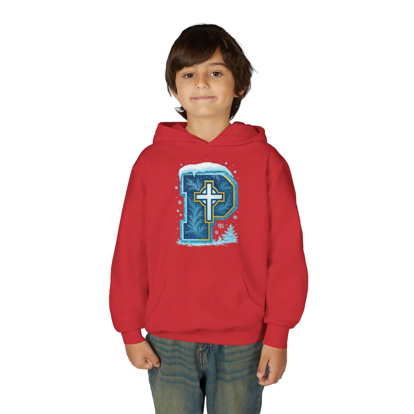 Snow P - Youth Heavy Blend Hooded Sweatshirt