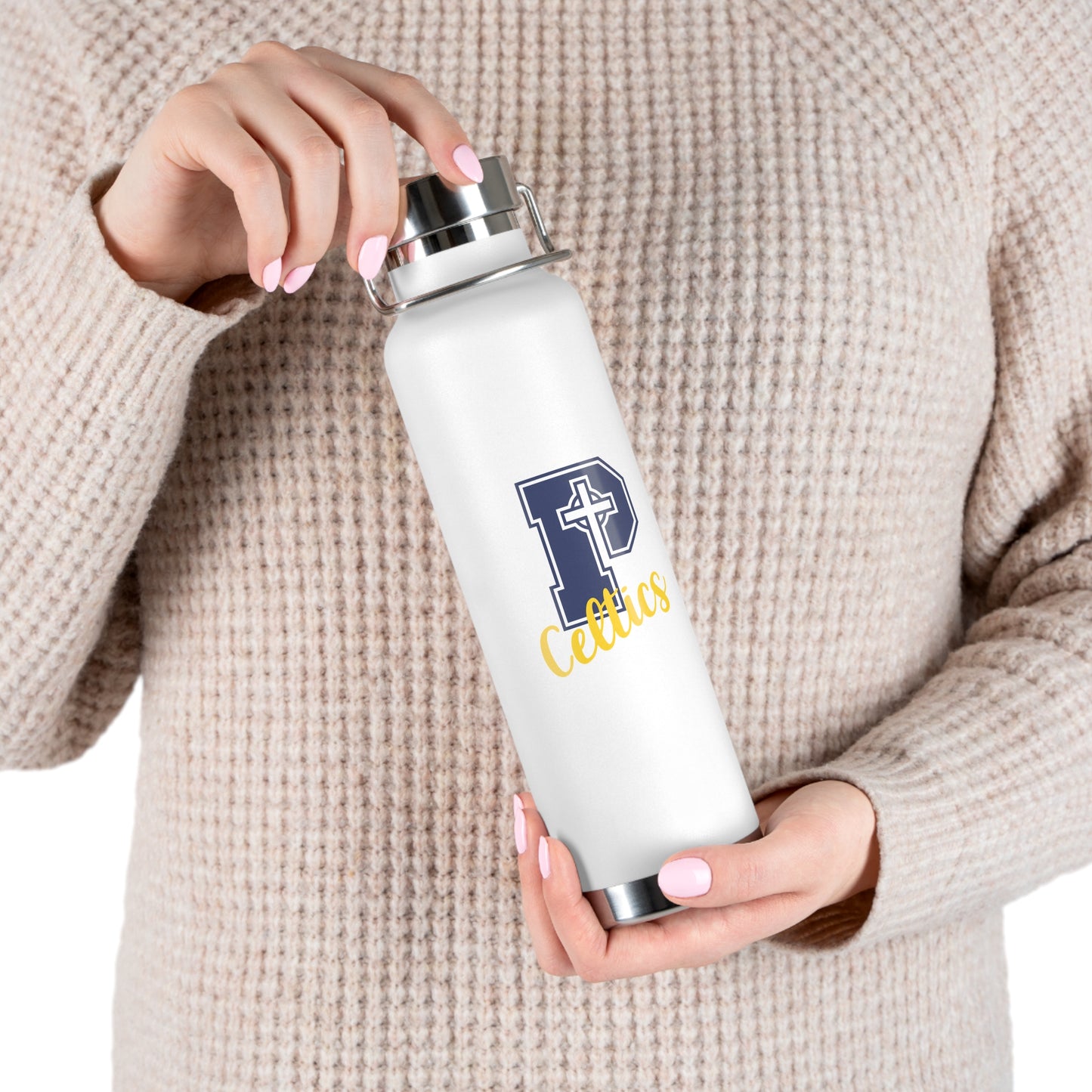Celtics P - 22oz Insulated Water Bottle