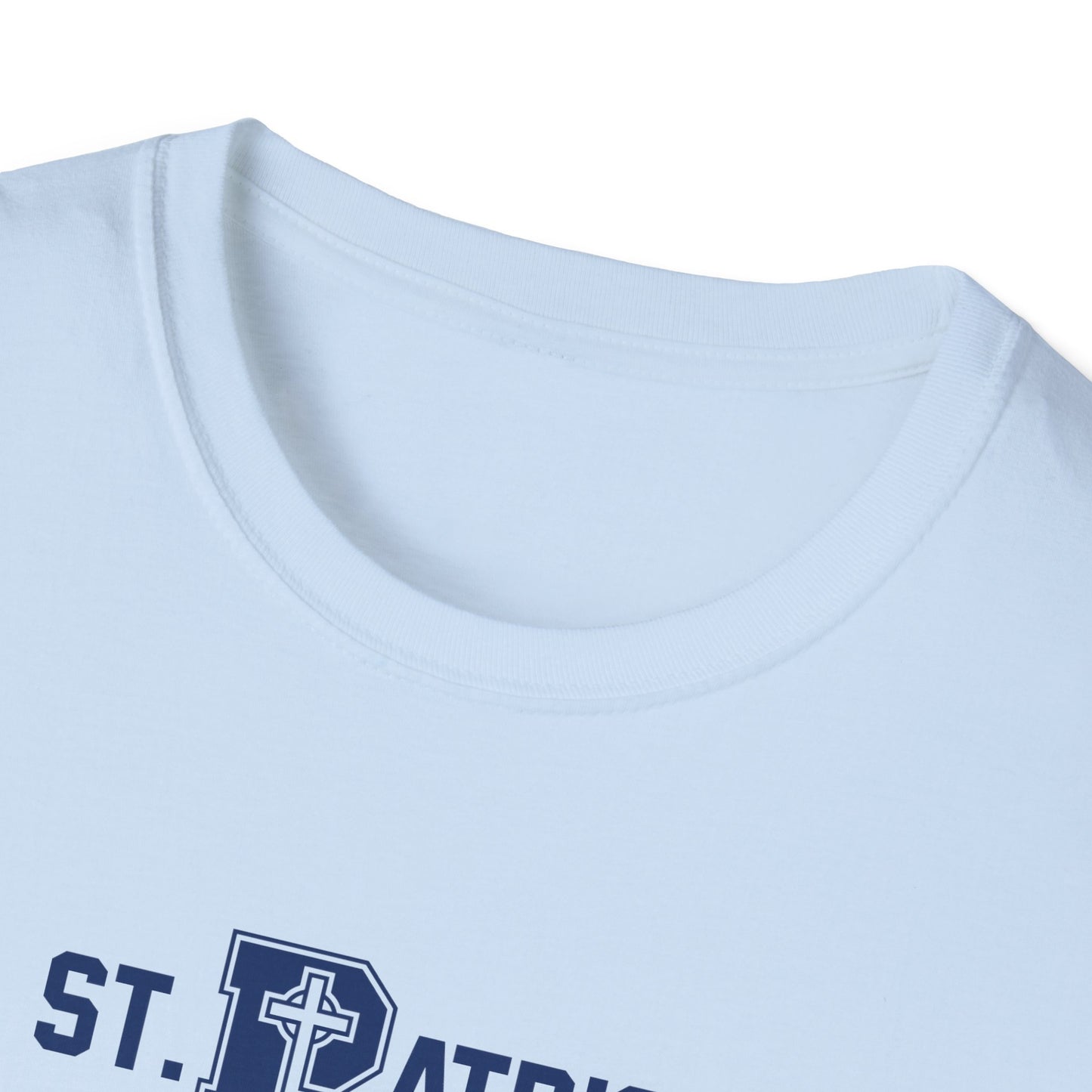St Patrick Logo with Big Grandpa - Adult Cotton Softstyle T-Shirt