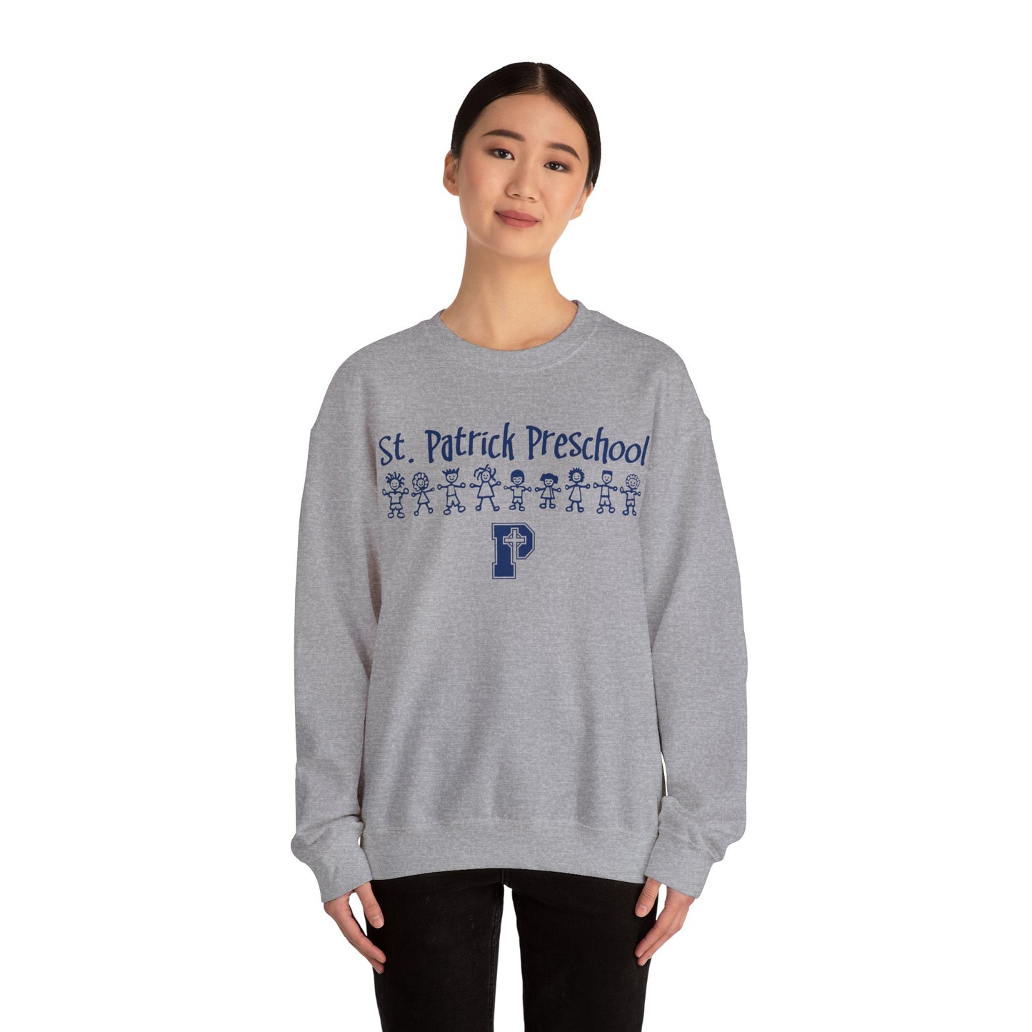 St Patricks Preschool - Adult Casual Crewneck Sweatshirt