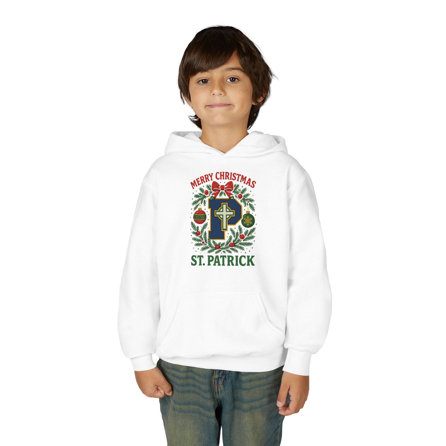 Merry Christmas - Youth Heavy Blend Hooded Sweatshirt