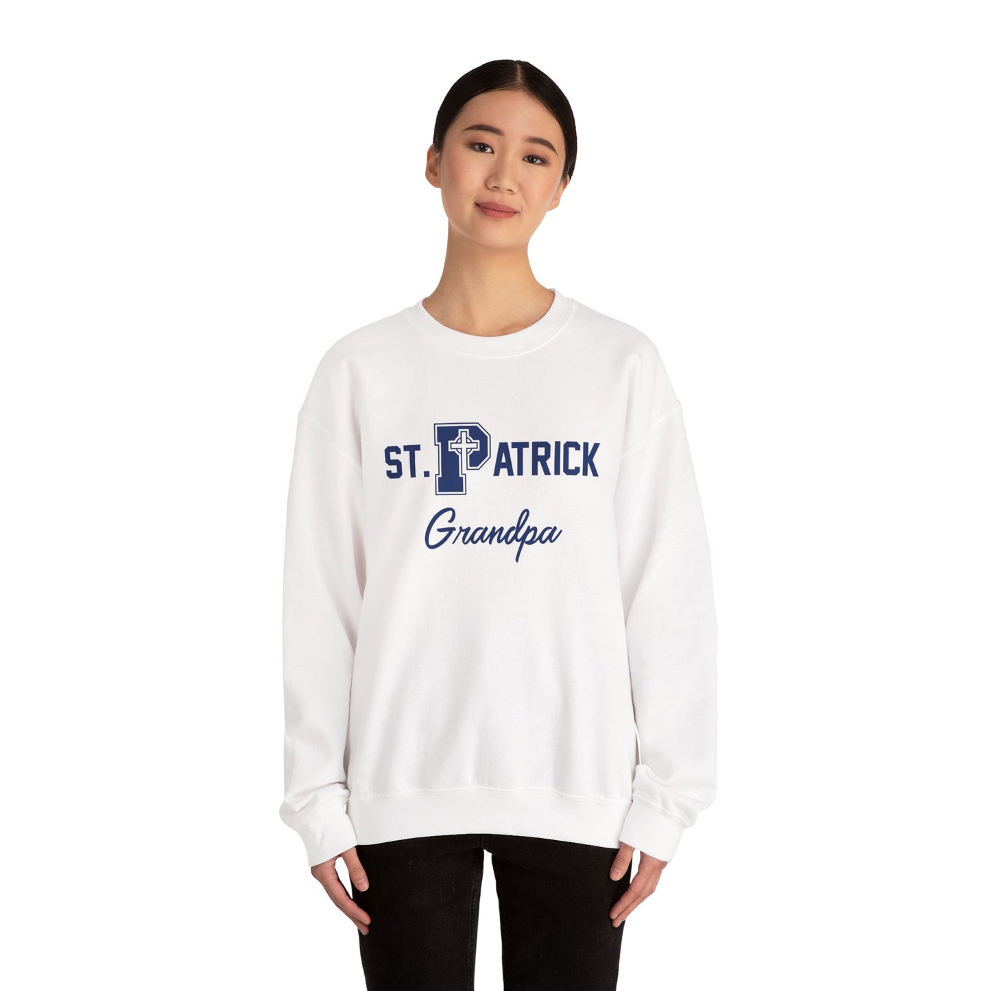 St Patrick Grandparent, Grandpa - Adult Casual Crewneck Sweatshirt