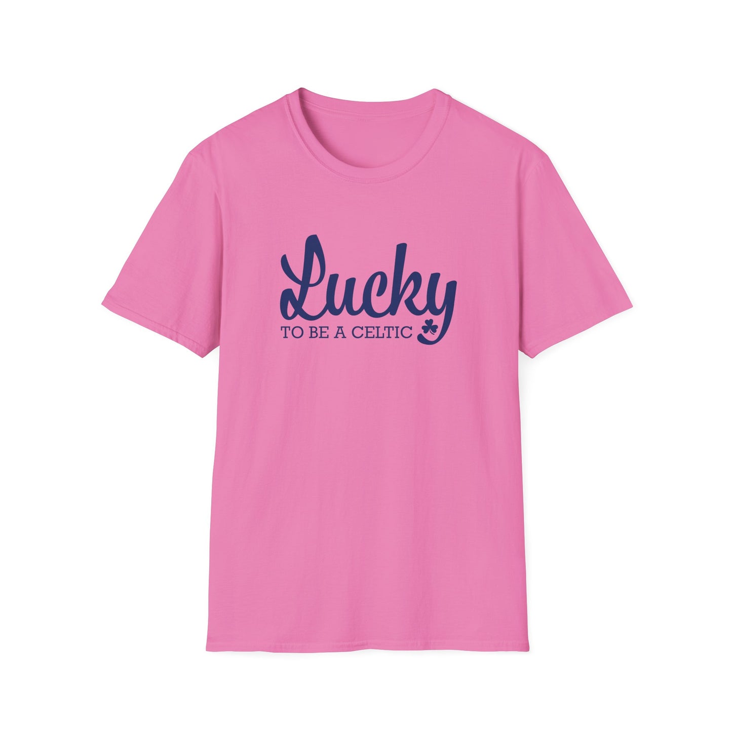 Lucky To Be A Celtic - Adult Cotton Softstyle T-Shirt