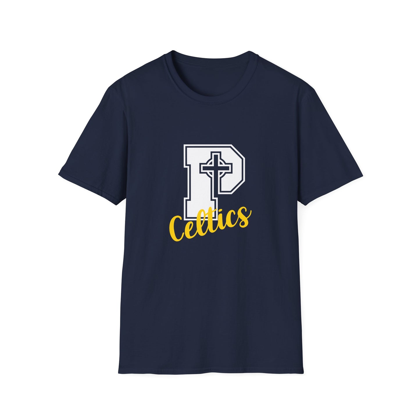 Celtics P - Adult Cotton Softstyle T-Shirt