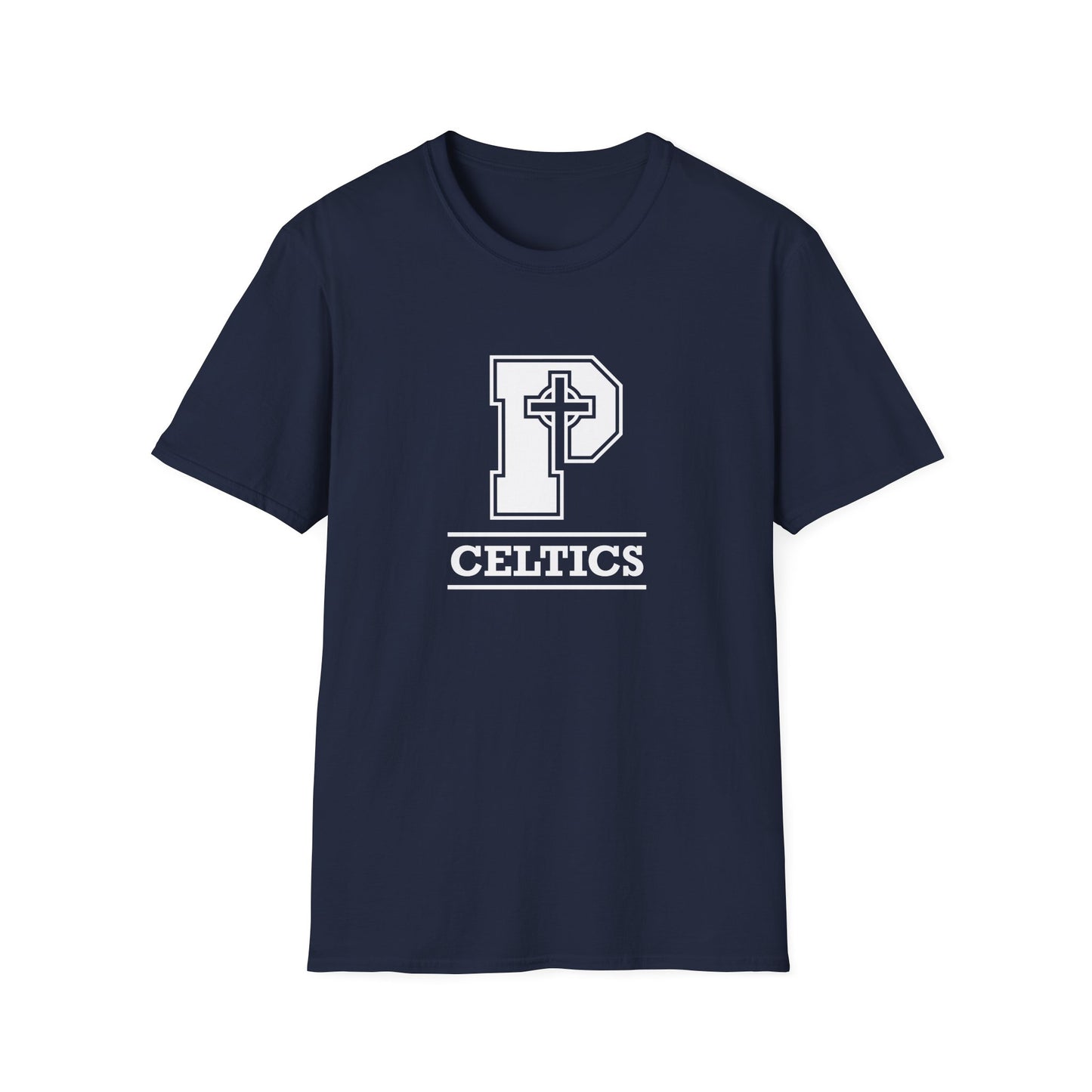Celtics P - Adult Cotton Softstyle T-Shirt